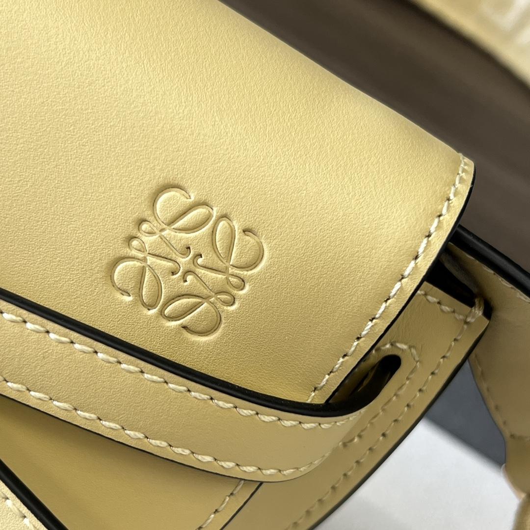 Loewe Mini Gate Dual Bag In Soft Calfskin And Jacquard - DopestKickz