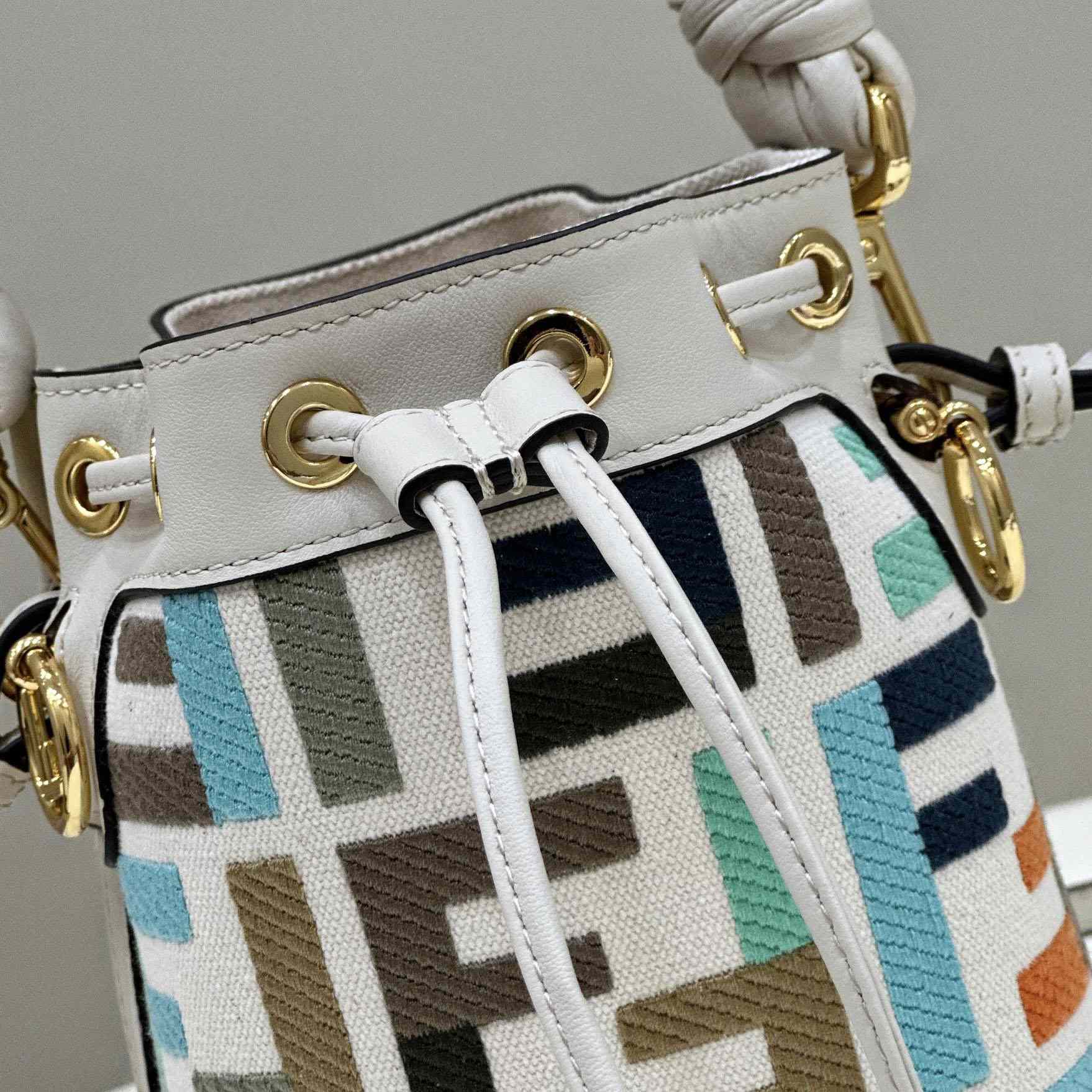 Fendi Mon Tresor Multicolour Canvas Mini-bag With FF Embroidery - DopestKickz