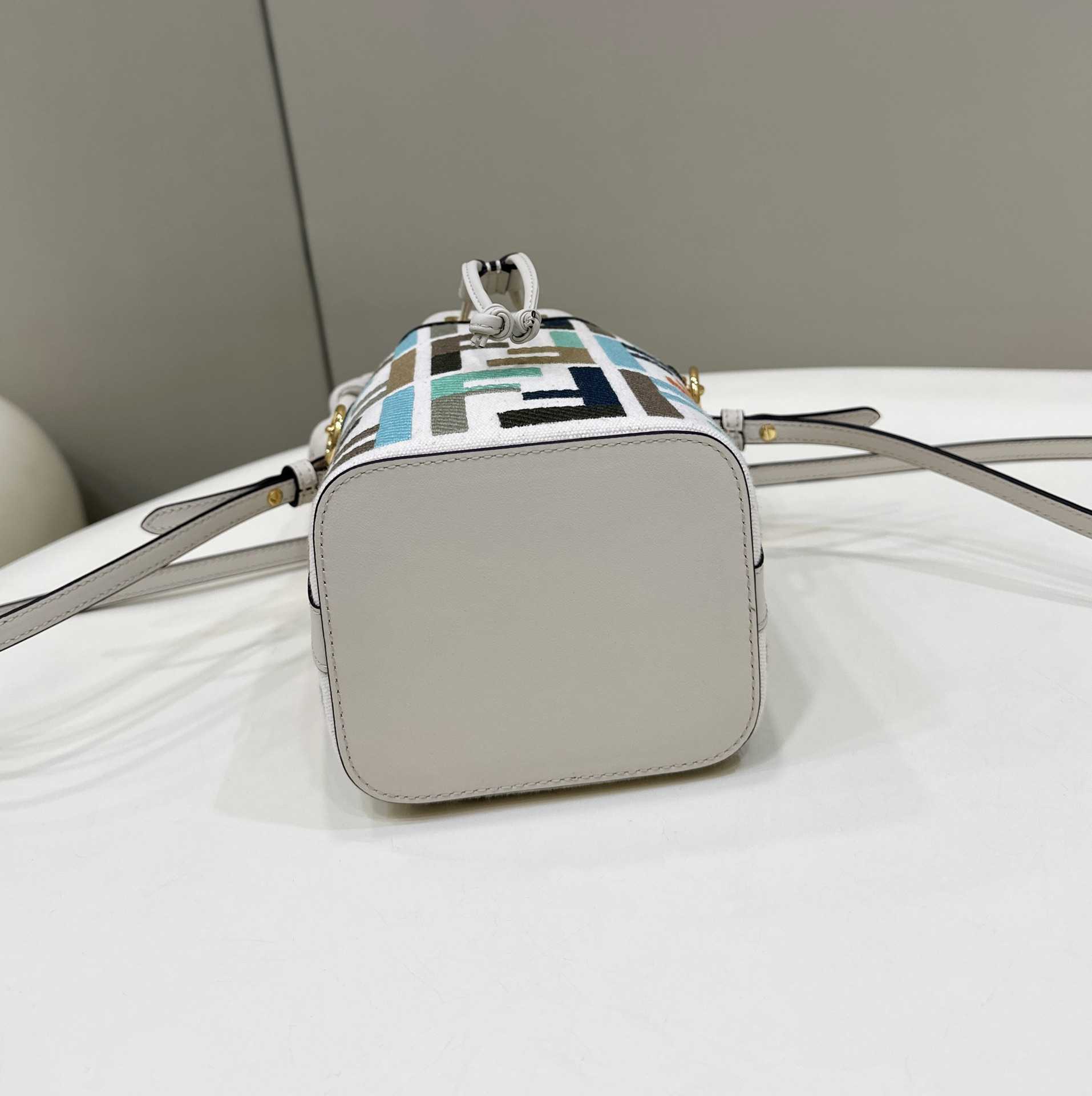 Fendi Mon Tresor Multicolour Canvas Mini-bag With FF Embroidery - DopestKickz