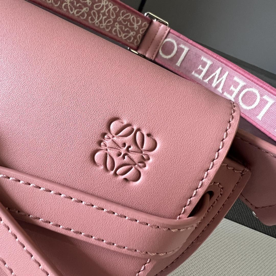 Loewe Mini Gate Dual Bag In Soft Calfskin And Jacquard - DopestKickz