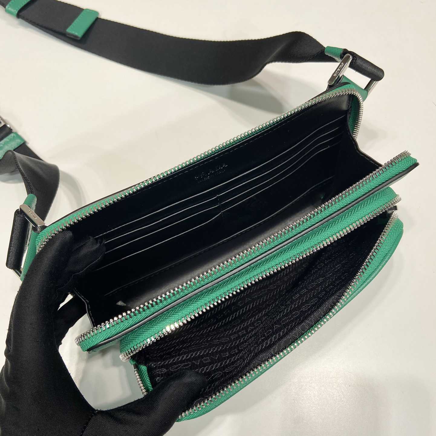 Prada Saffiano Leather Belt Bag - DopestKickz