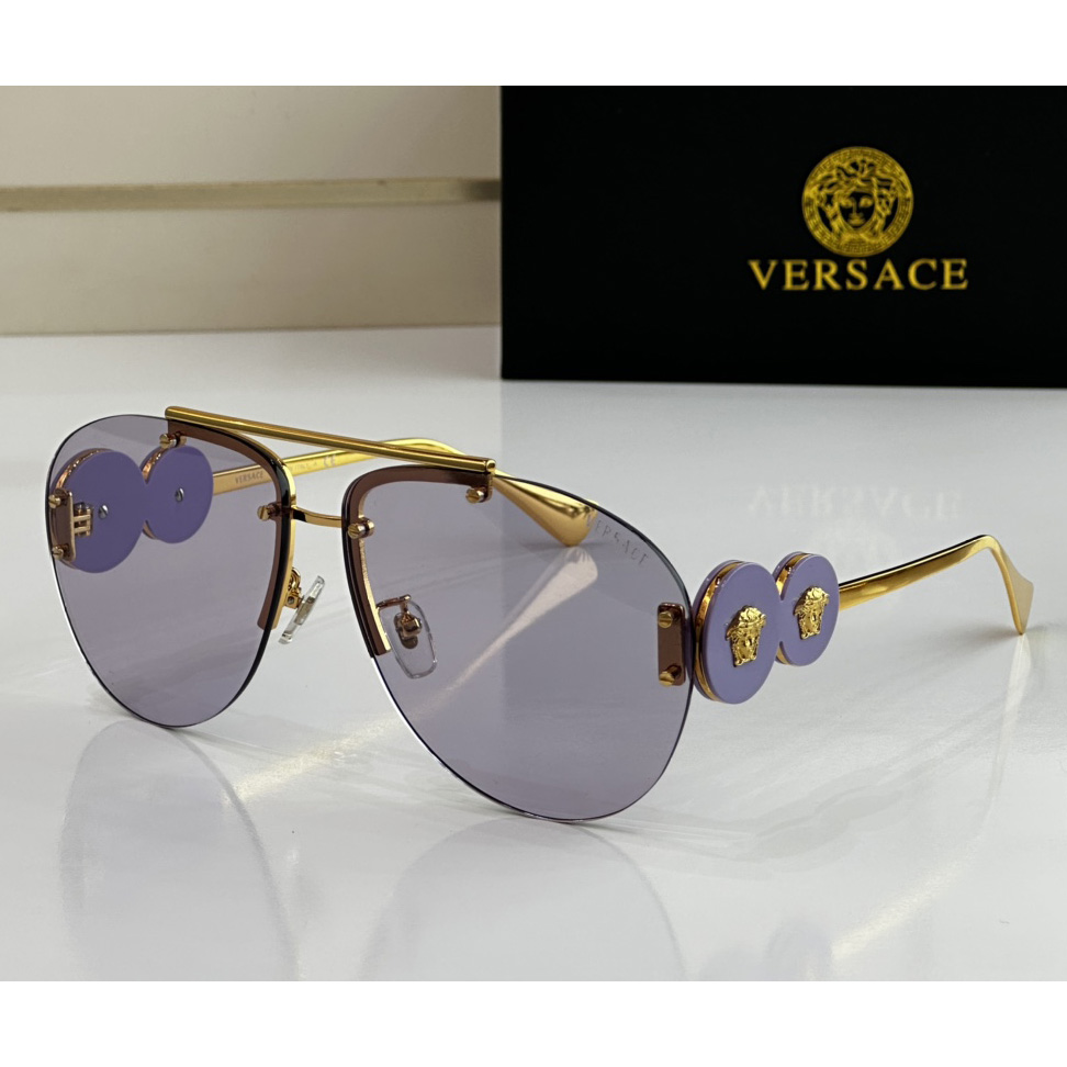 Versace Double Medusa Aviator Sunglasses    VE2250 - DopestKickz