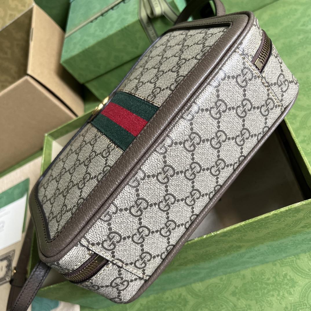 Gucci Ophidia Small Shoulder Bag With Web (24x 16x 7cm) - DopestKickz