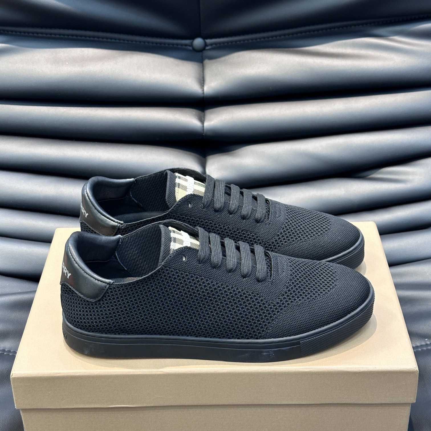Burberry Nylon, Leather And Cotton Sneakers - DopestKickz