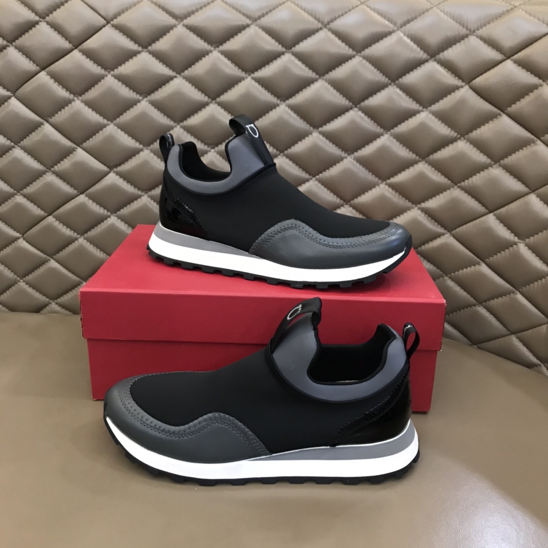Ferragamo Men's Columbia Slip-on Sneakers - DopestKickz