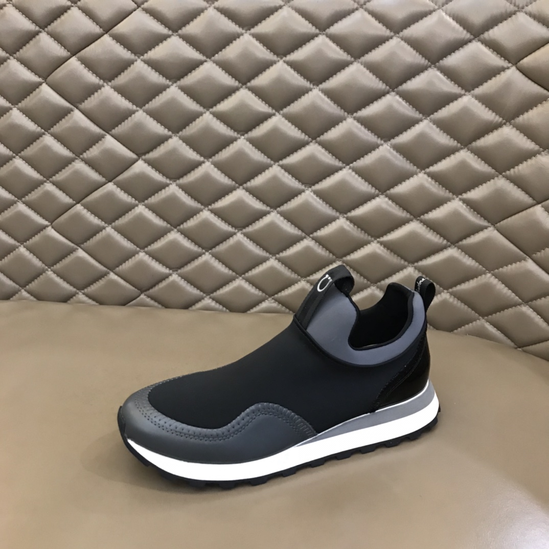 Ferragamo Men's Columbia Slip-on Sneakers - DopestKickz