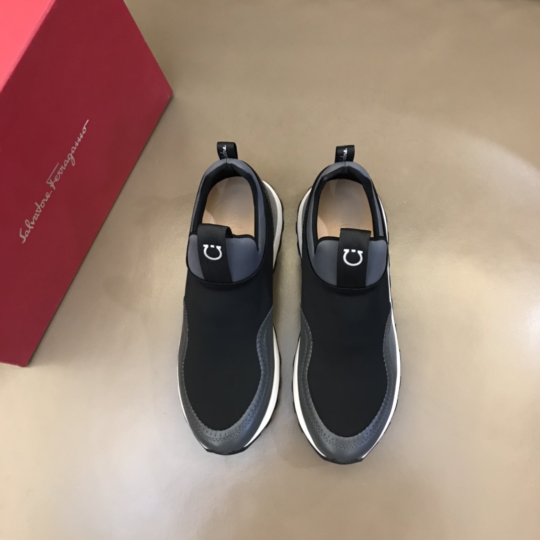 Ferragamo Men's Columbia Slip-on Sneakers - DopestKickz