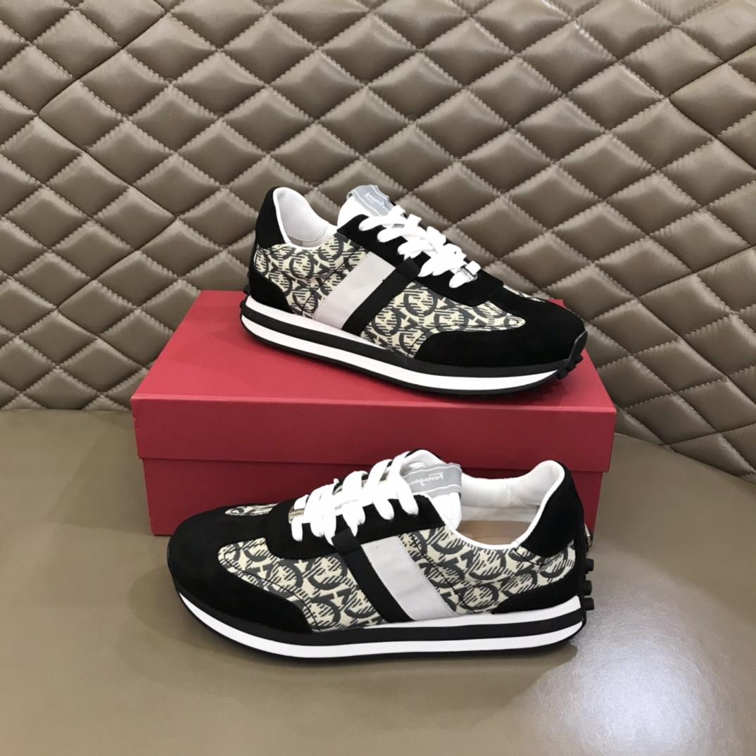 Ferragamo Fabric low-top Sneakers - DopestKickz