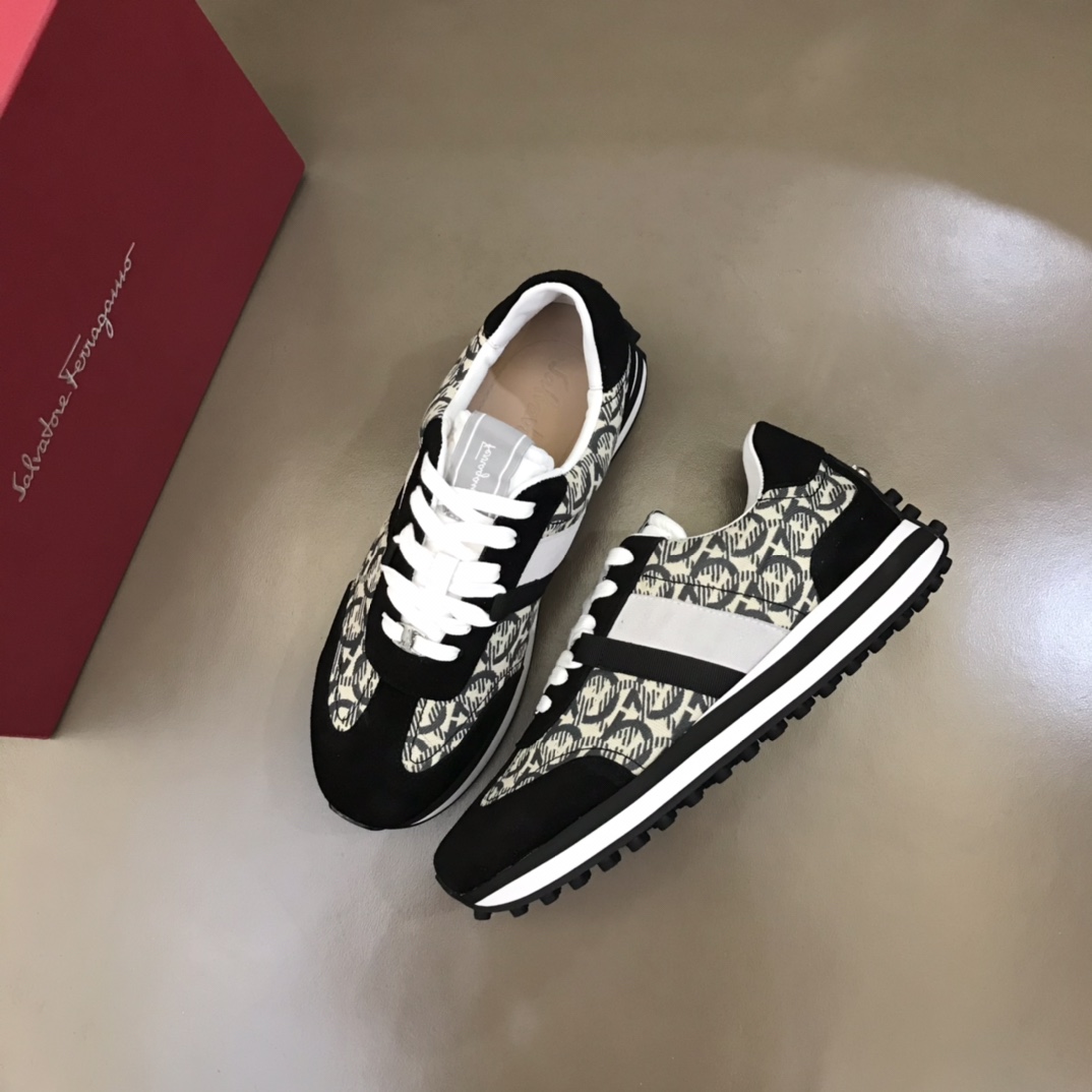 Ferragamo Fabric low-top Sneakers - DopestKickz