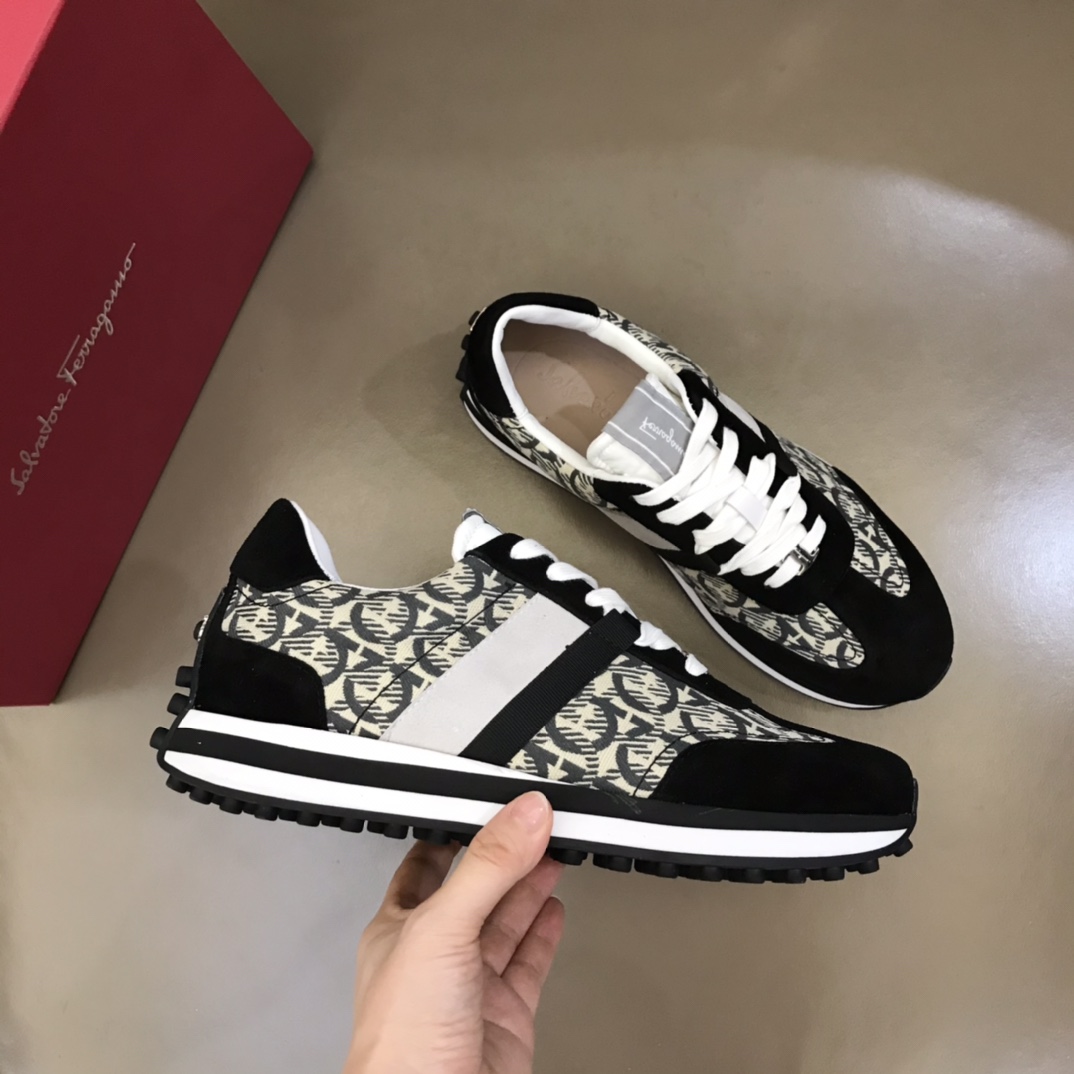 Ferragamo Fabric low-top Sneakers - DopestKickz