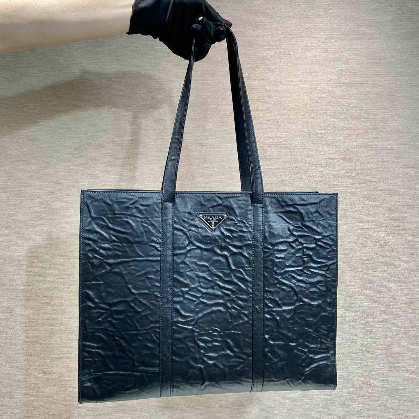 Prada Large Antique Nappa Leather Tote - DopestKickz