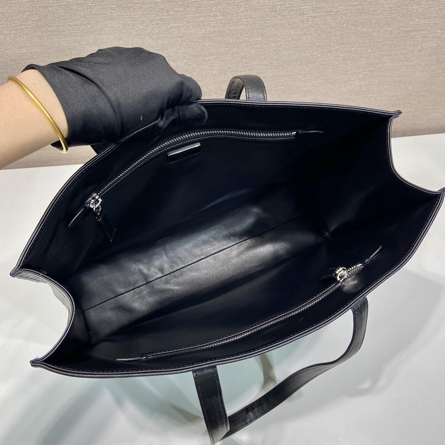 Prada Large Antique Nappa Leather Tote - DopestKickz