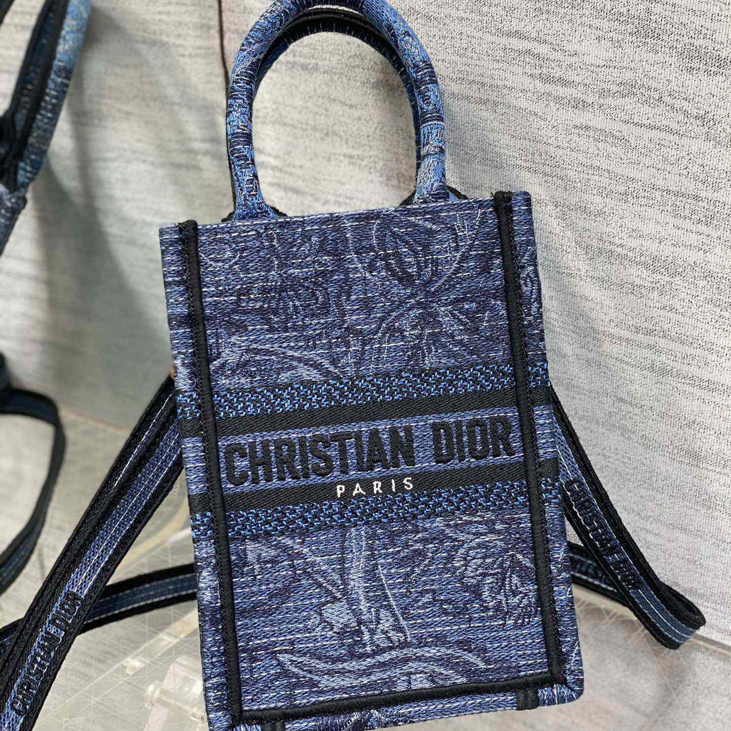 Dior Mini Dior Book Tote Phone Bag - DopestKickz