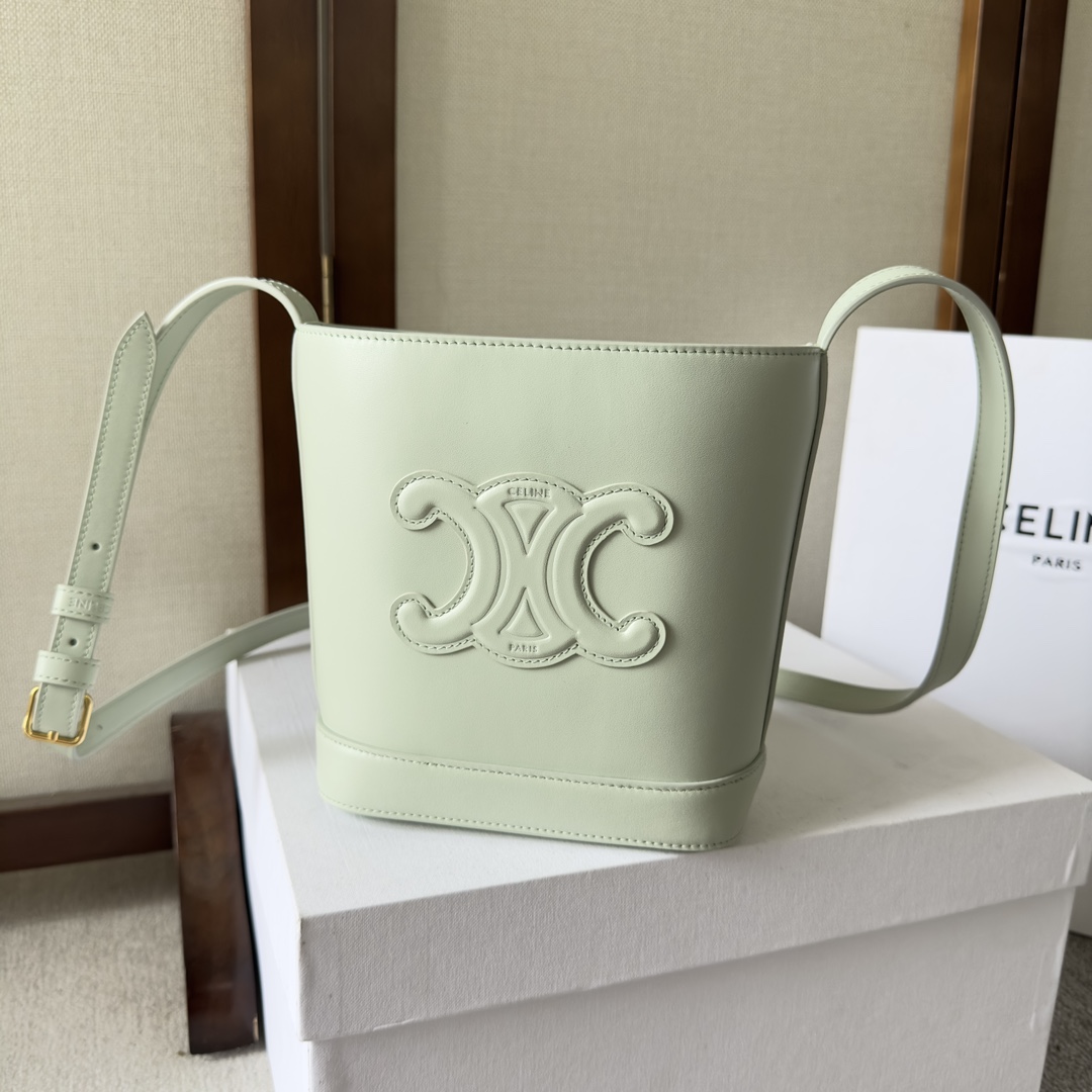 Celine Mini Bucket Cuir Triomphe In Smooth Calfskin  - DopestKickz
