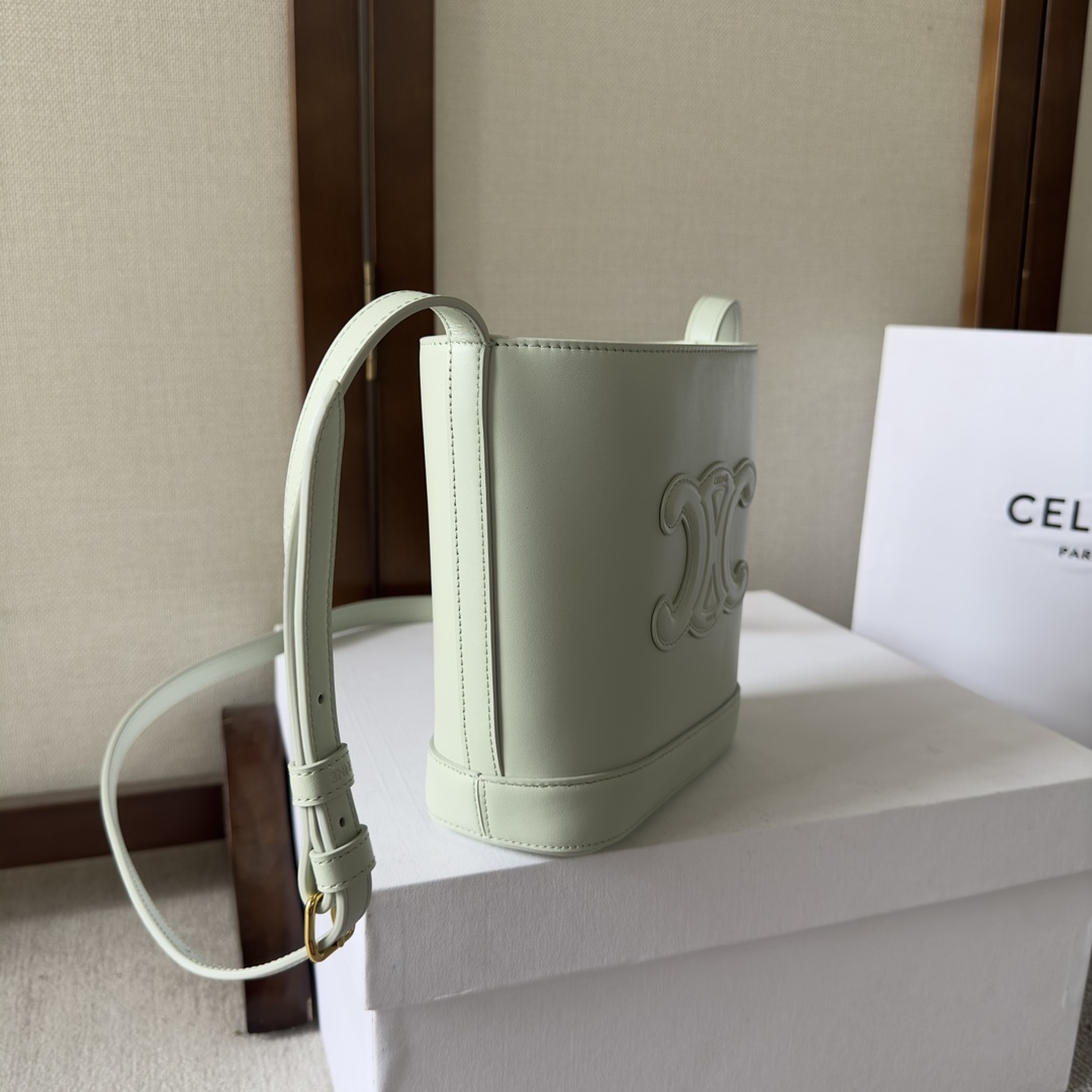 Celine Mini Bucket Cuir Triomphe In Smooth Calfskin  - DopestKickz