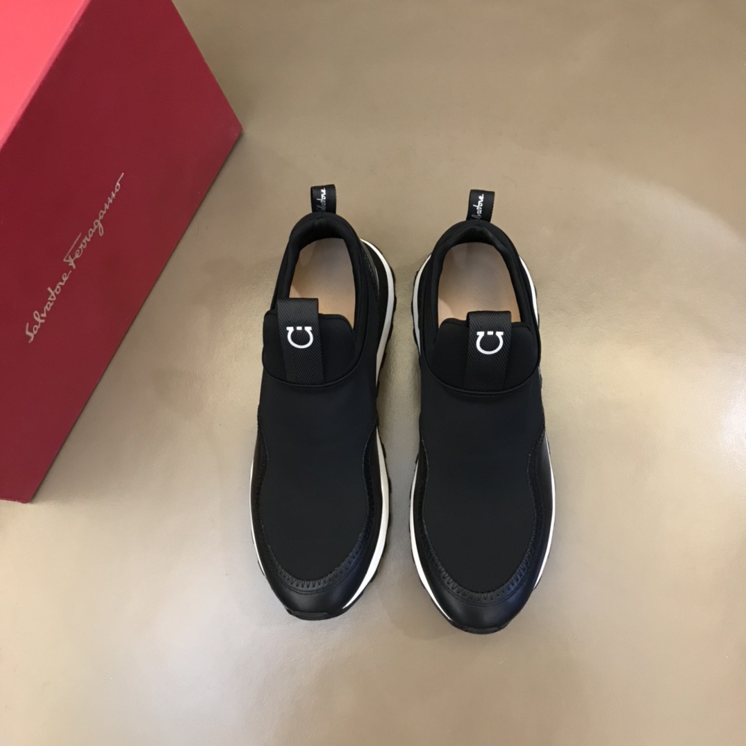 Ferragamo Men's Columbia Slip-on Sneakers - DopestKickz