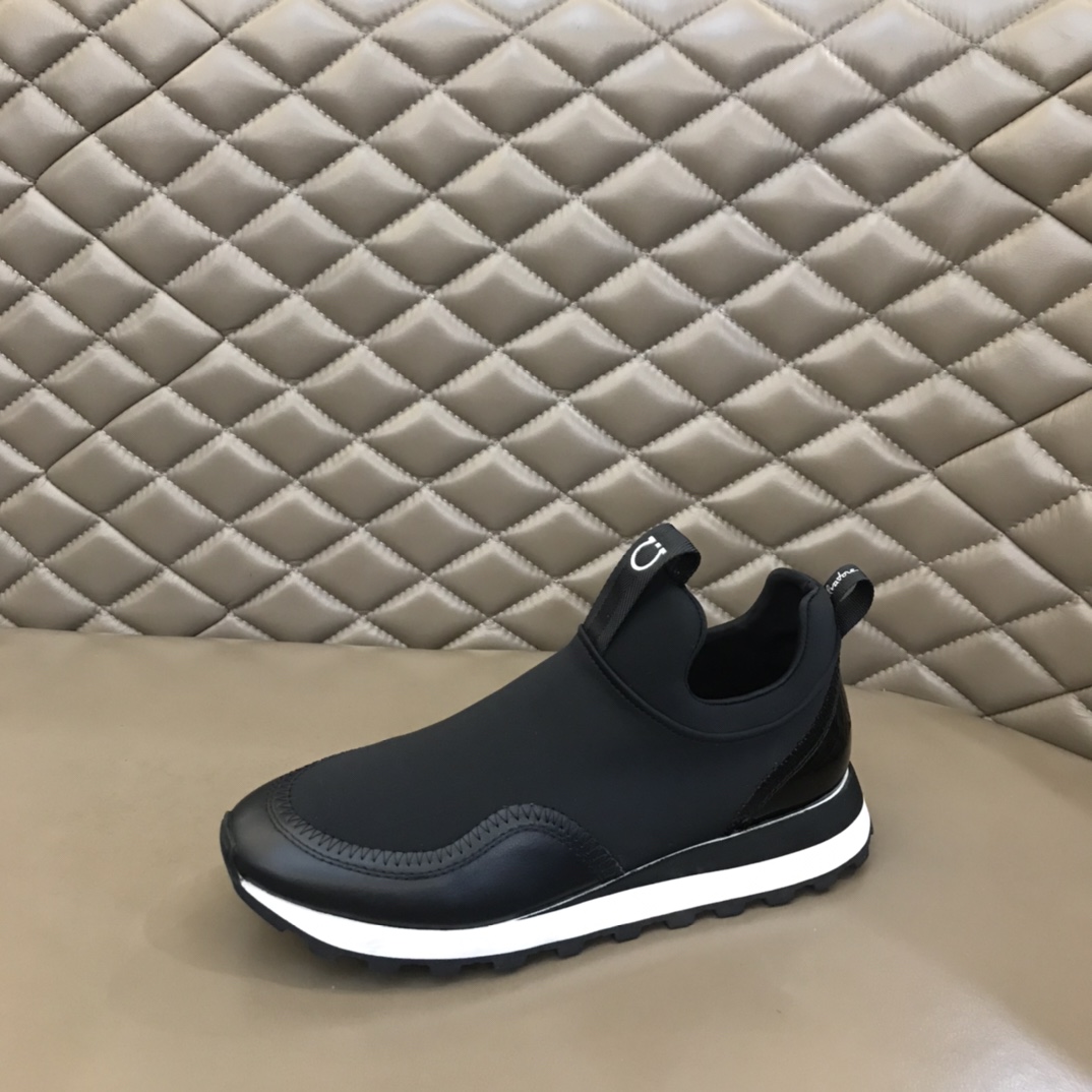 Ferragamo Men's Columbia Slip-on Sneakers - DopestKickz