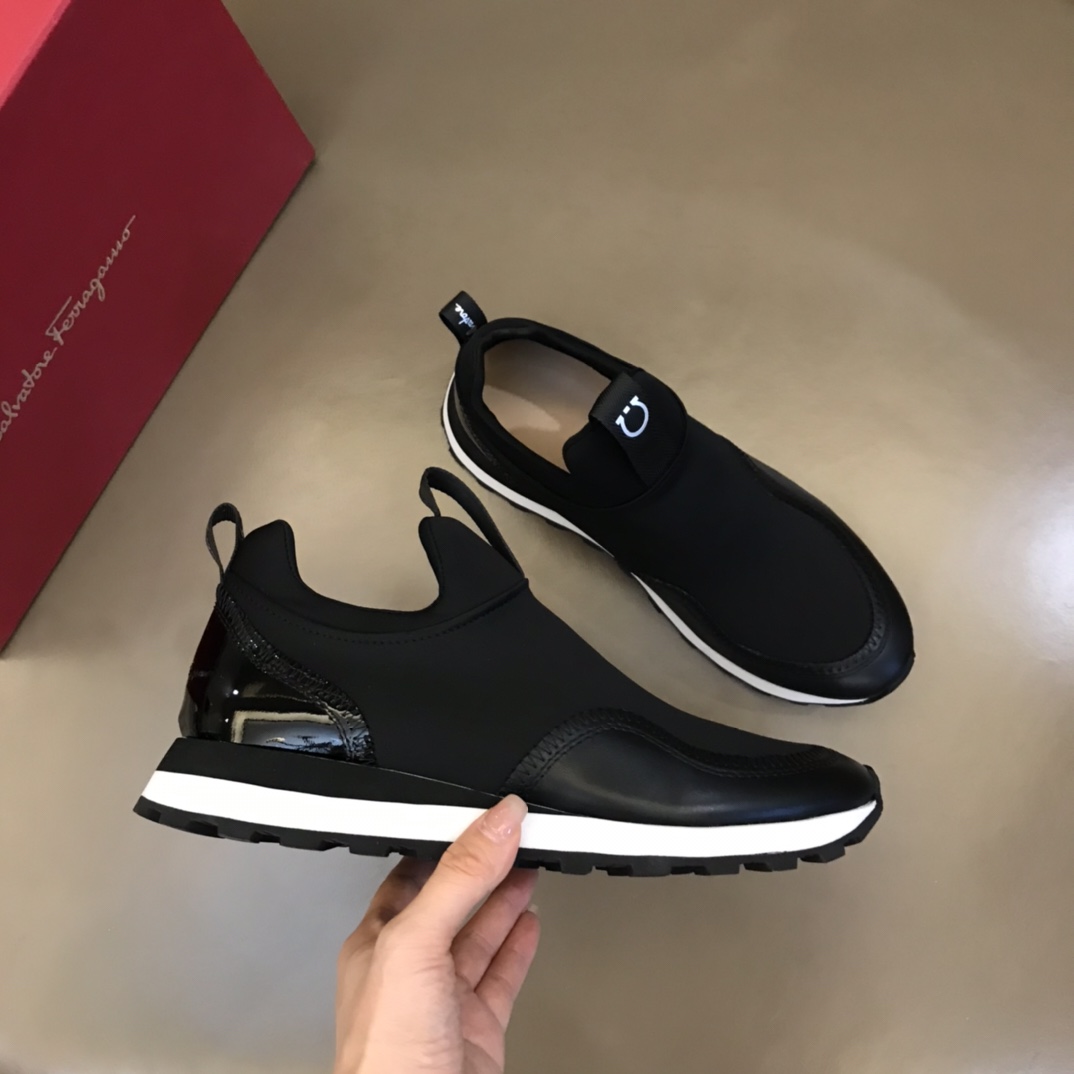 Ferragamo Men's Columbia Slip-on Sneakers - DopestKickz