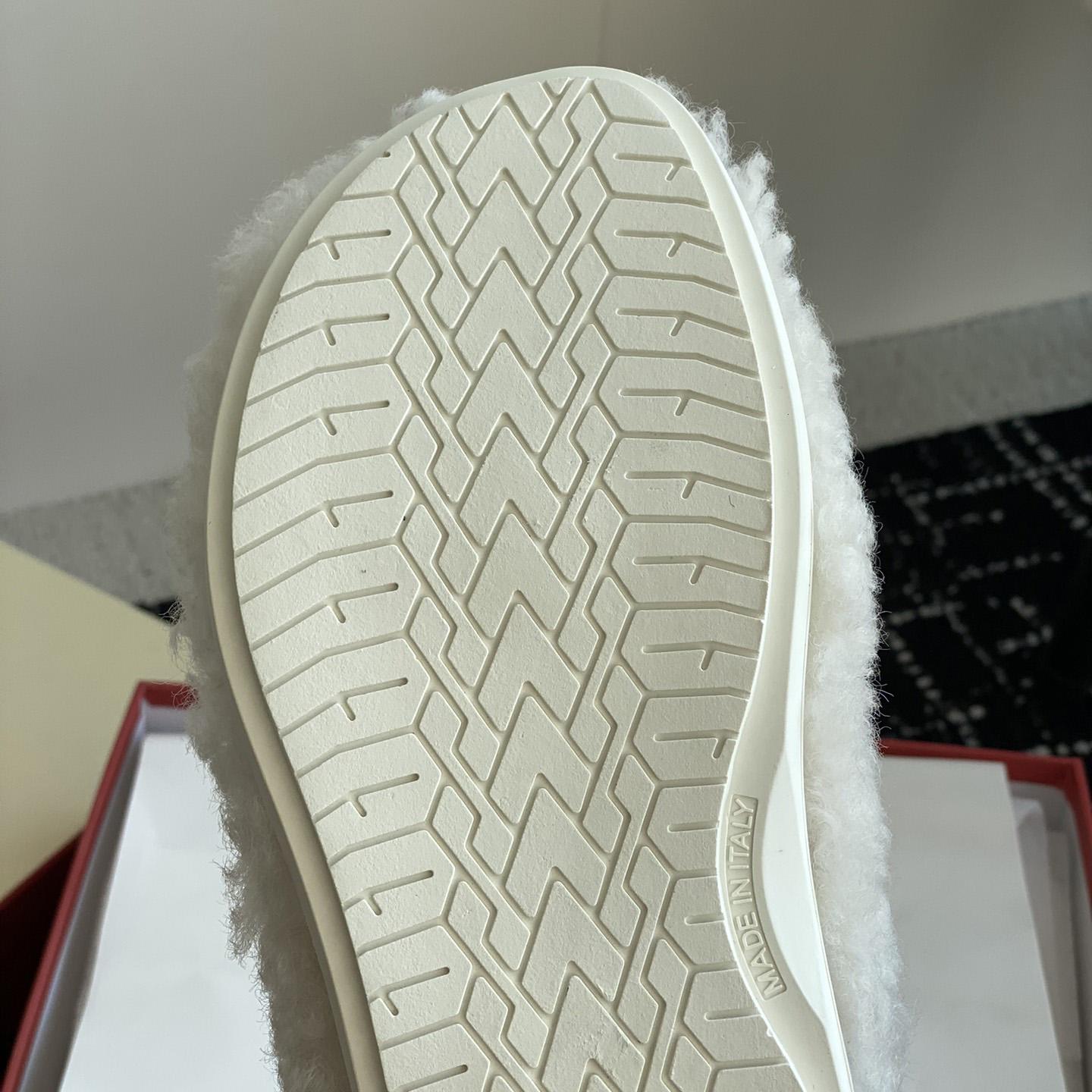Marni White Shearling Sabot - DopestKickz