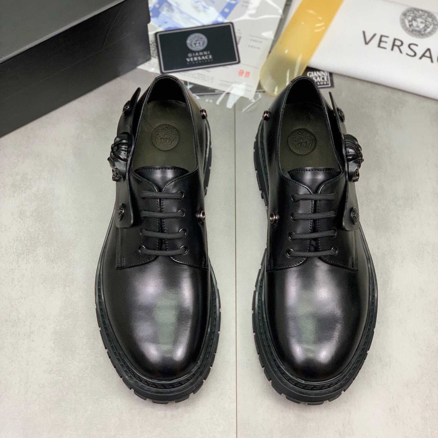 Versace Medusa Head-motif Derby Shoes - DopestKickz