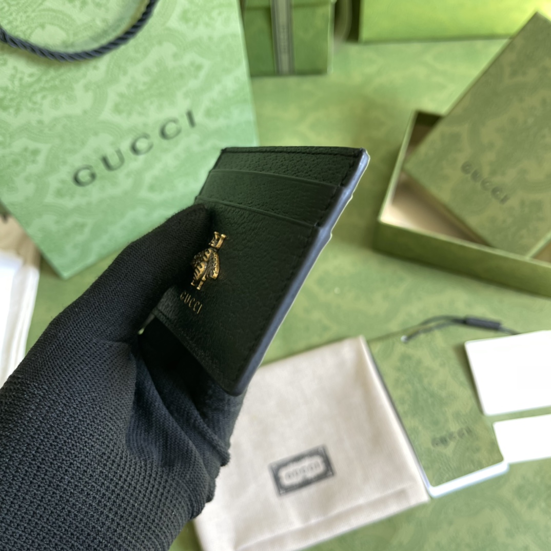 Gucci Animalier Leather Card Case (10*7cm) - DopestKickz