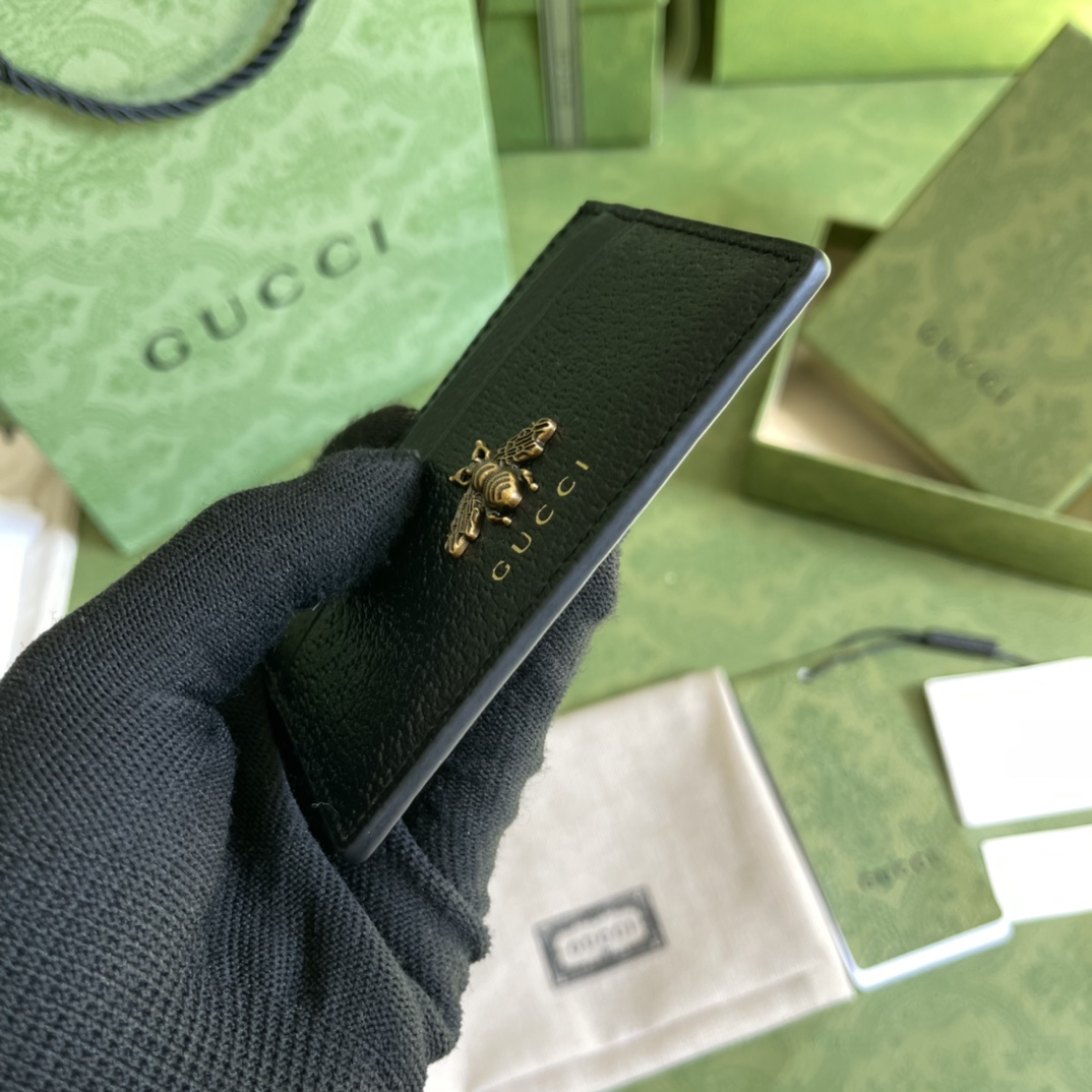 Gucci Animalier Leather Card Case (10*7cm) - DopestKickz