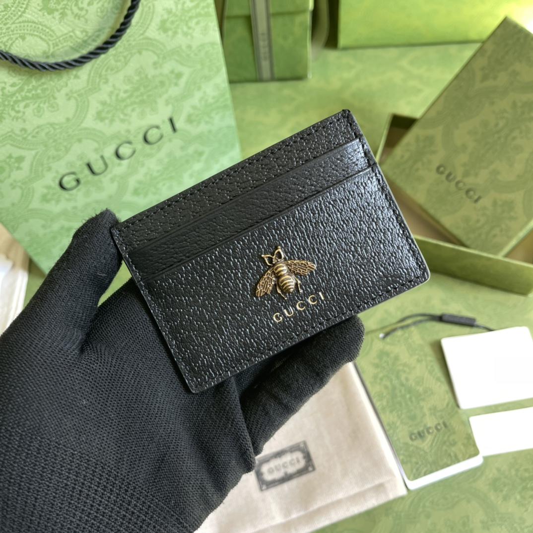 Gucci Animalier Leather Card Case (10*7cm) - DopestKickz