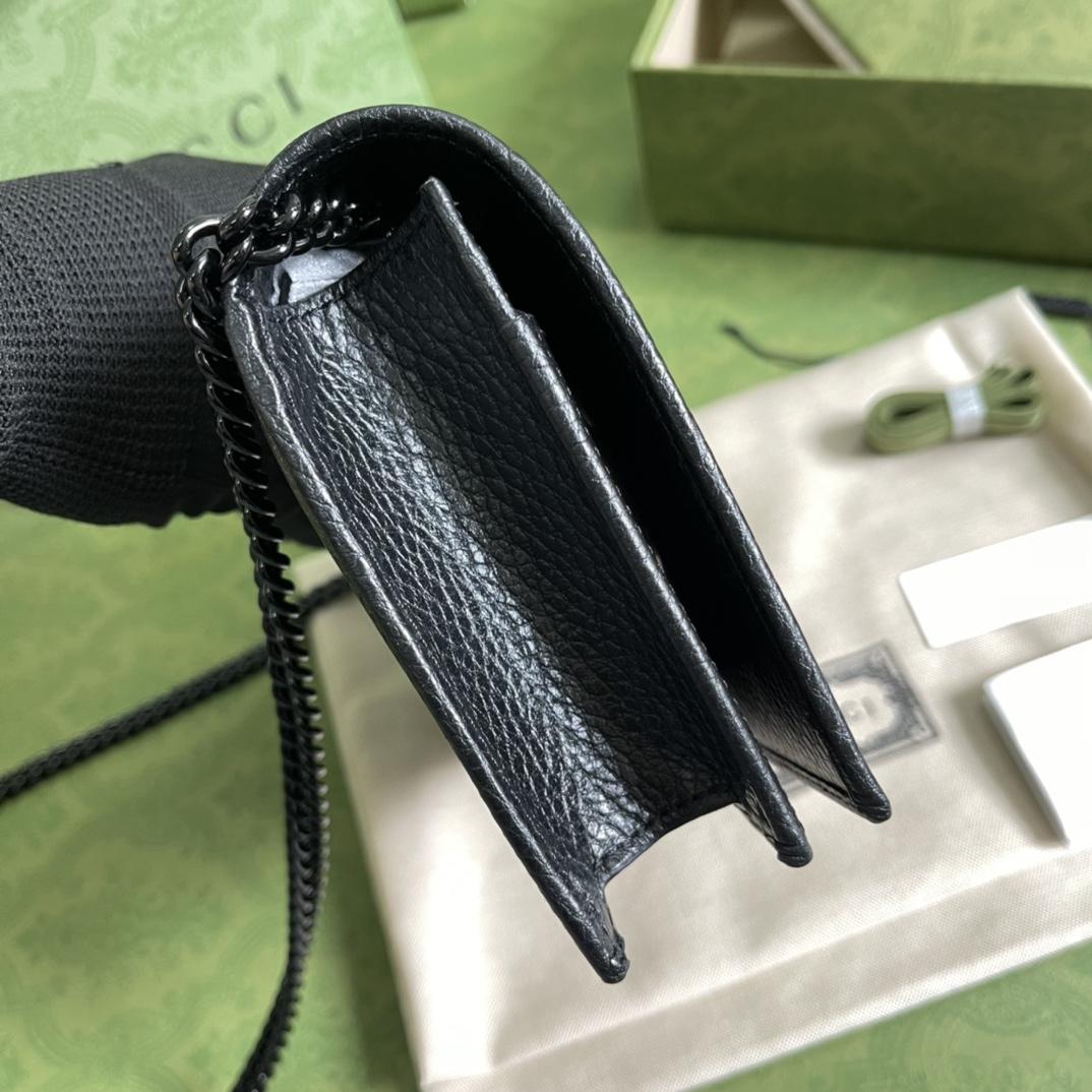 Gucci GGG Marmont Chain Wallet - DopestKickz