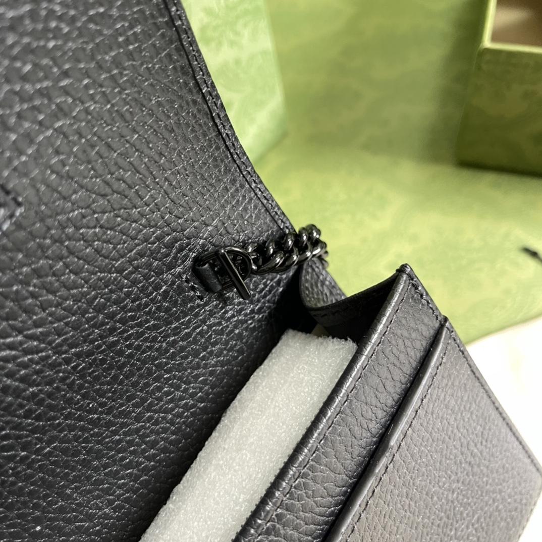 Gucci GGG Marmont Chain Wallet - DopestKickz