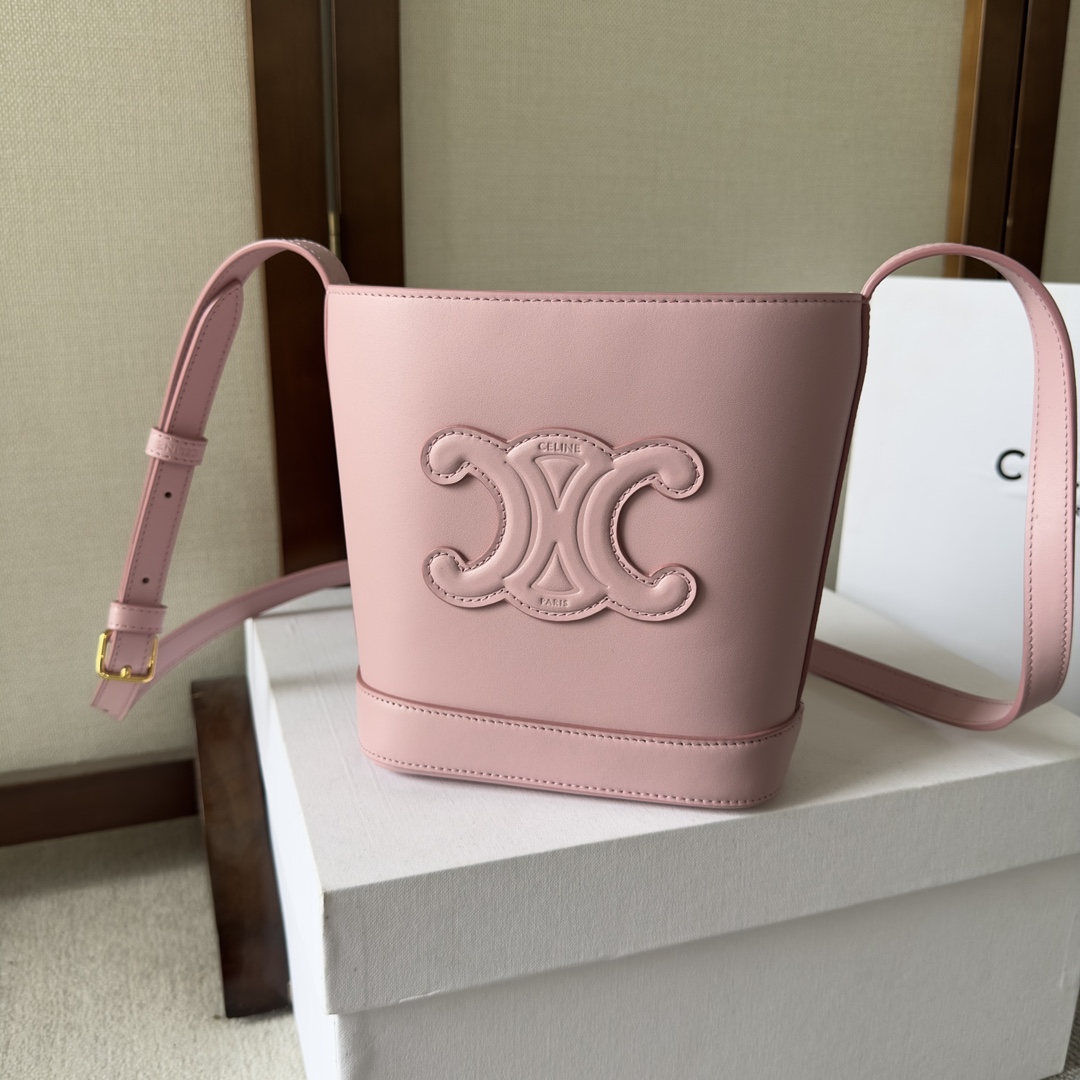 Celine Mini Bucket Cuir Triomphe In Smooth Calfskin  - DopestKickz