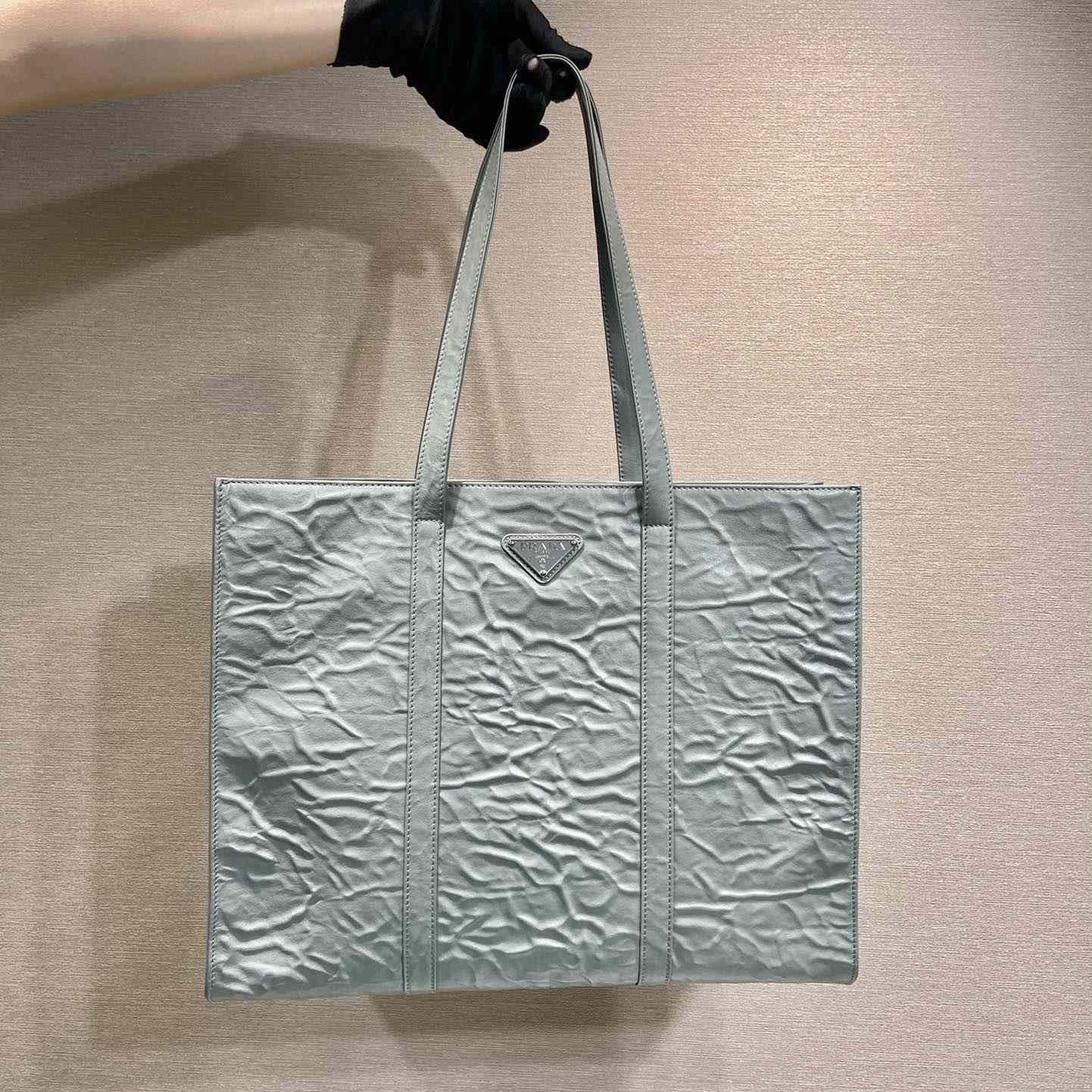 Prada Large Antique Nappa Leather Tote - DopestKickz