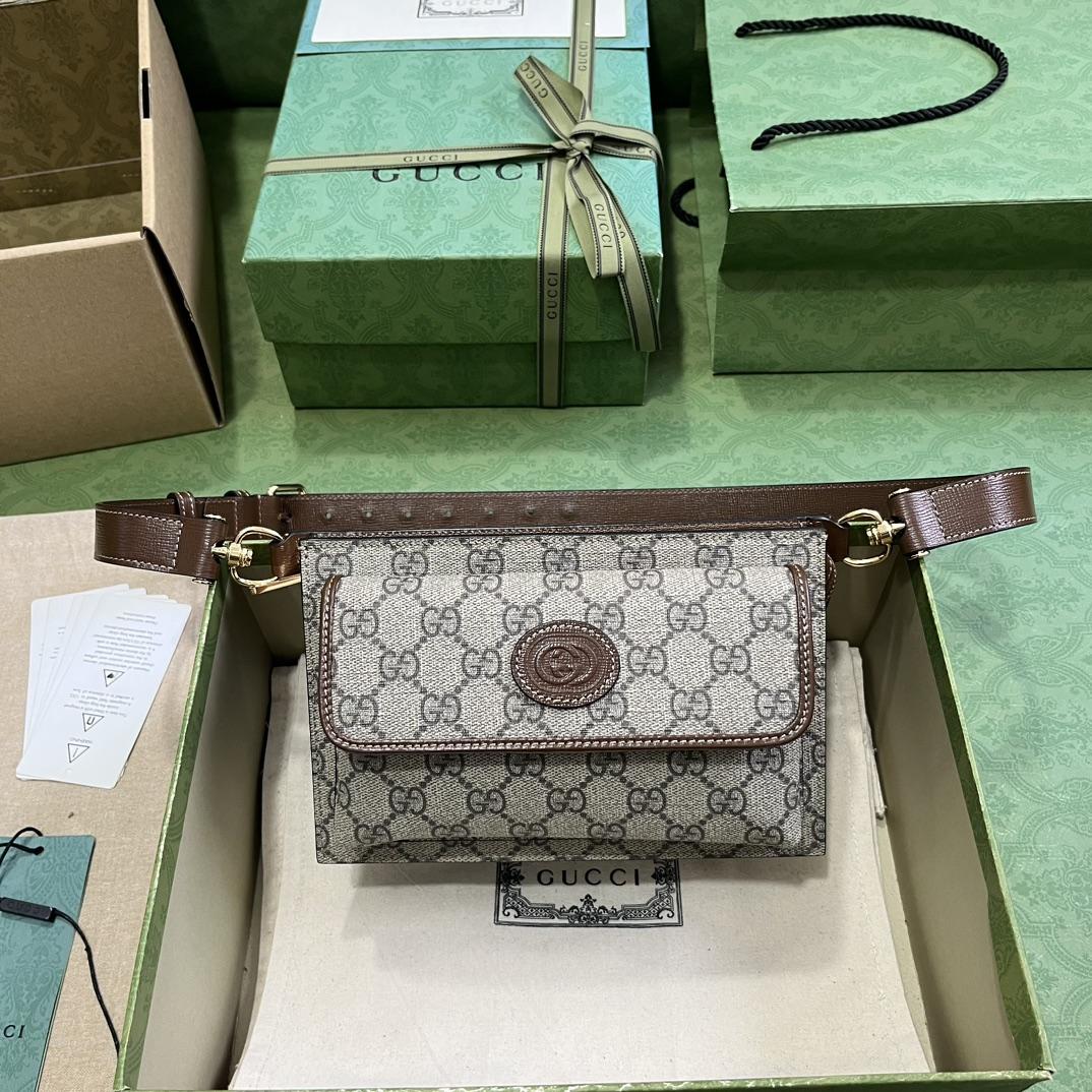 Gucci GG Belt Bag With Interlocking G (18-13-5cm) - DopestKickz