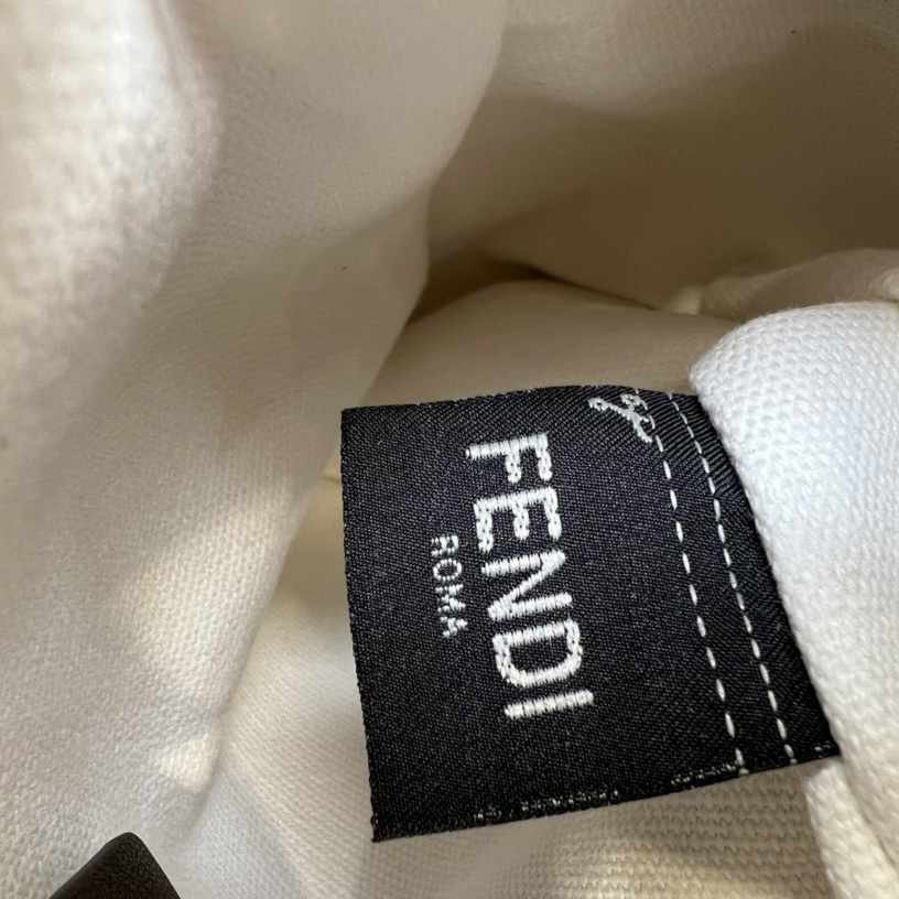 Fendi Mon Tresor White Canvas FF Mini Bag - DopestKickz