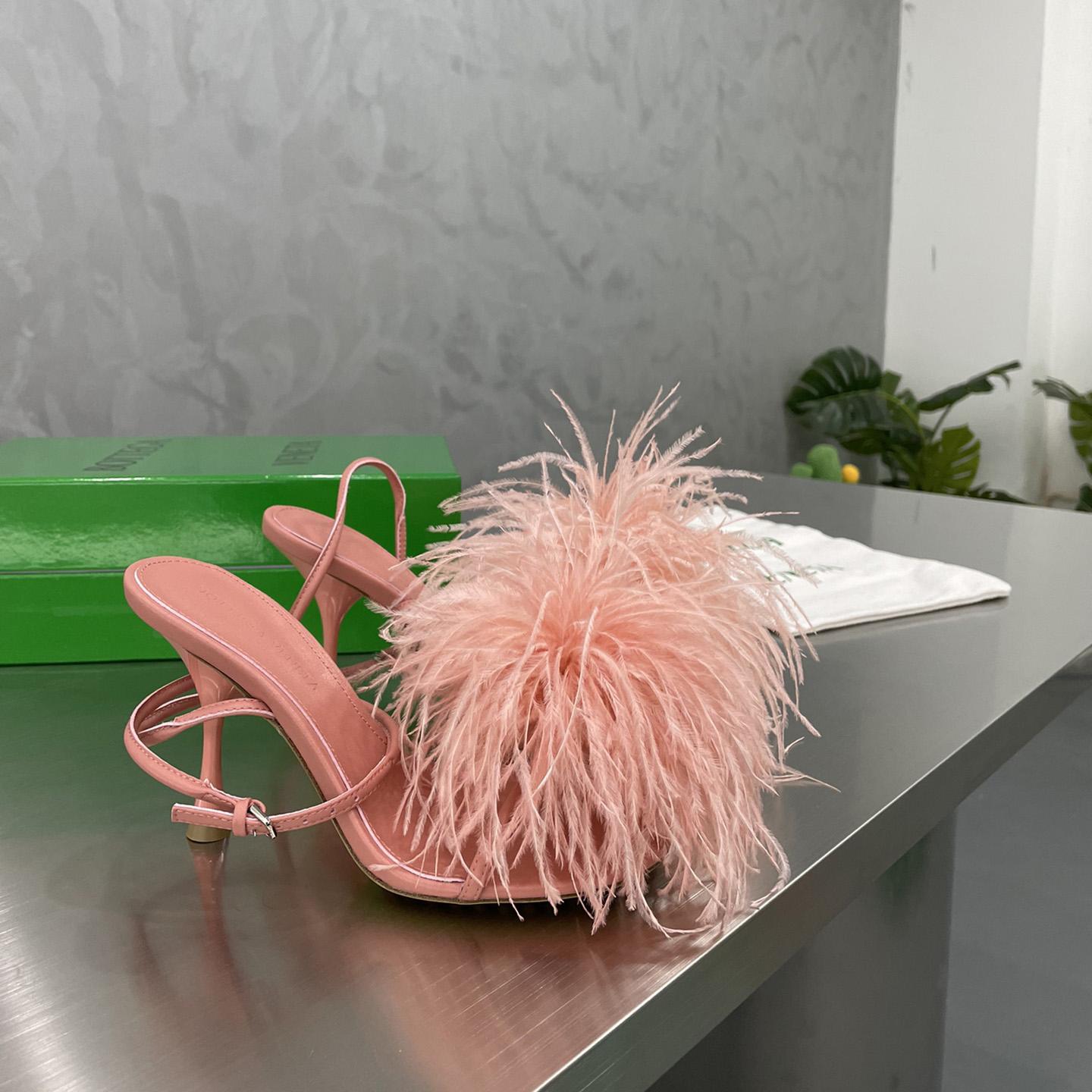 Bottega Veneta Pink Leather Sandal  - DopestKickz