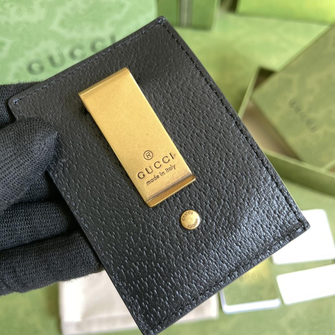 Gucci GG Marmont Leather Money Clip  (10-7CM) - DopestKickz