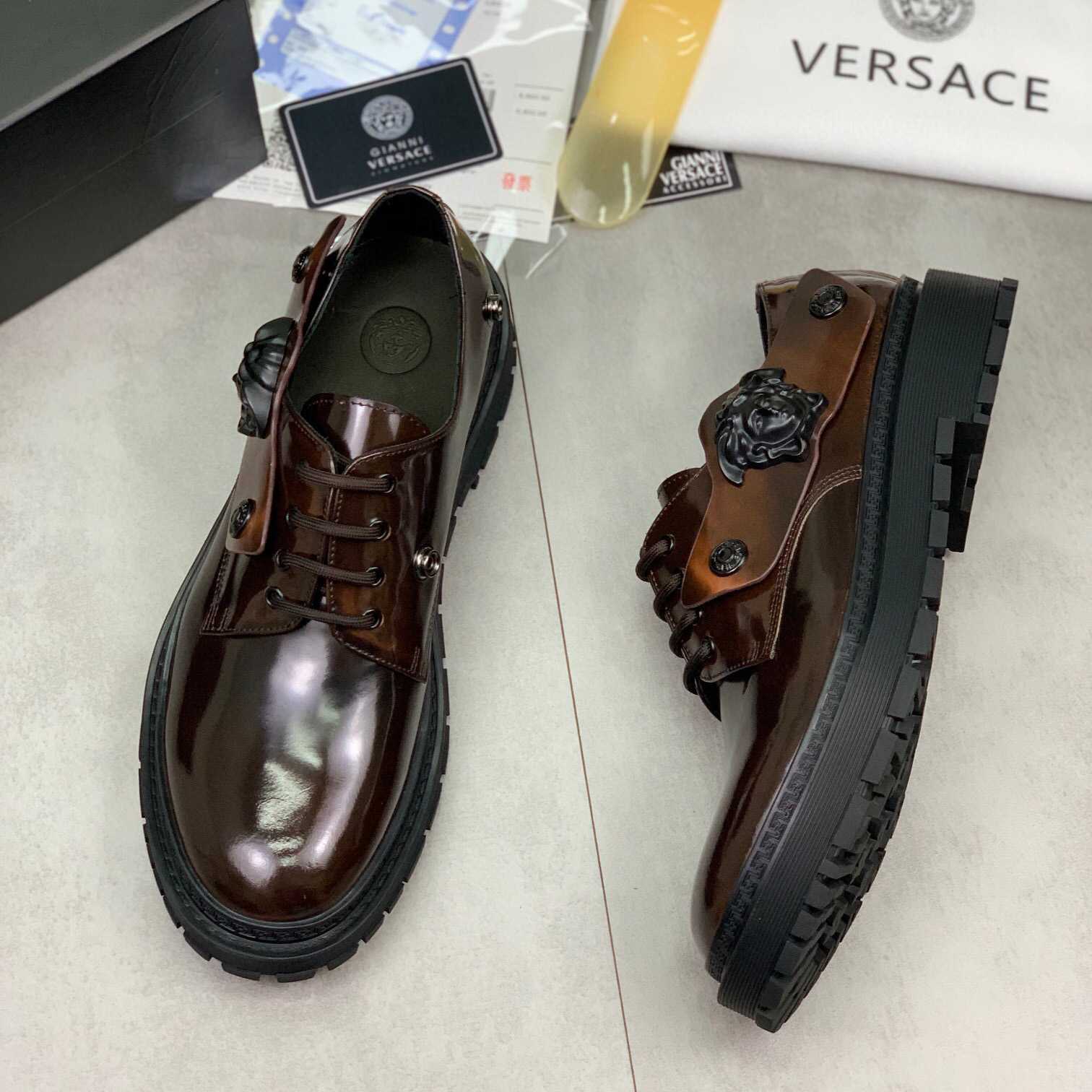Versace Medusa Head-motif Derby Shoes - DopestKickz