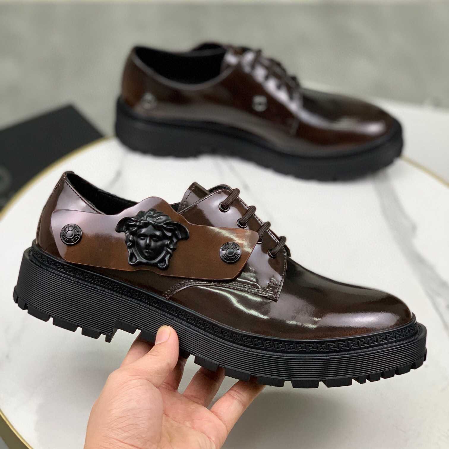 Versace Medusa Head-motif Derby Shoes - DopestKickz