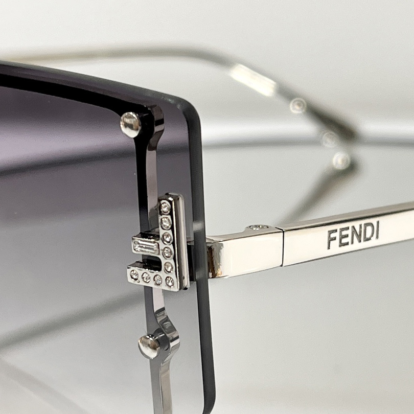 Fendi First Shield Sunglasses With Gray Gradient Lenses   FF40096 - DopestKickz