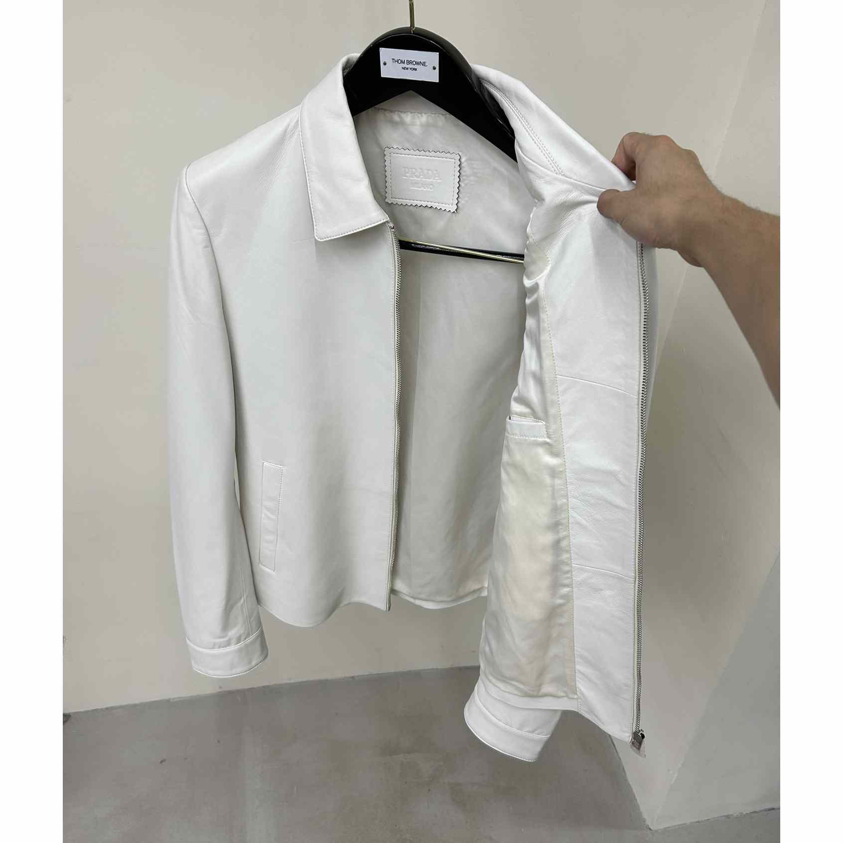 Prada Nappa Leather Blouson Jacket - DopestKickz