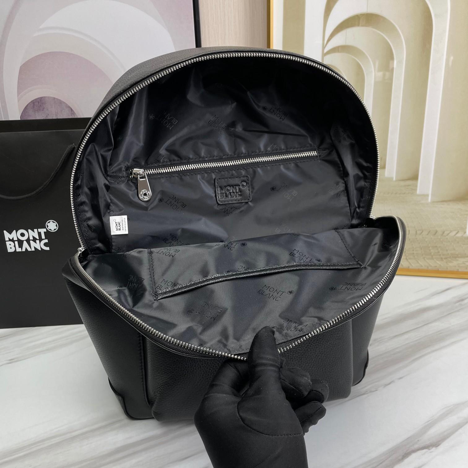 Montblanc Leather Backpack  (30x40x14cm) - DopestKickz