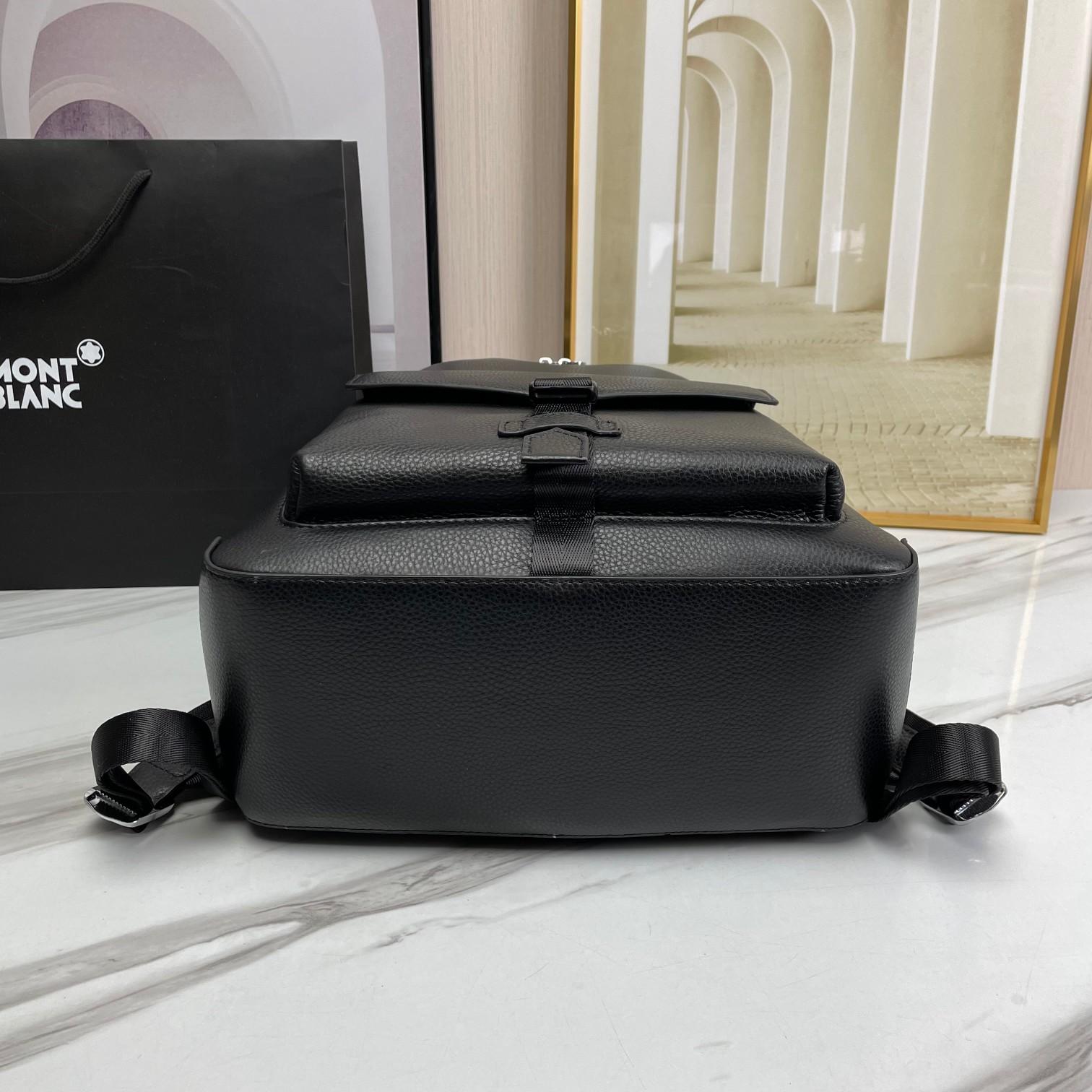 Montblanc Leather Backpack  (30x40x14cm) - DopestKickz