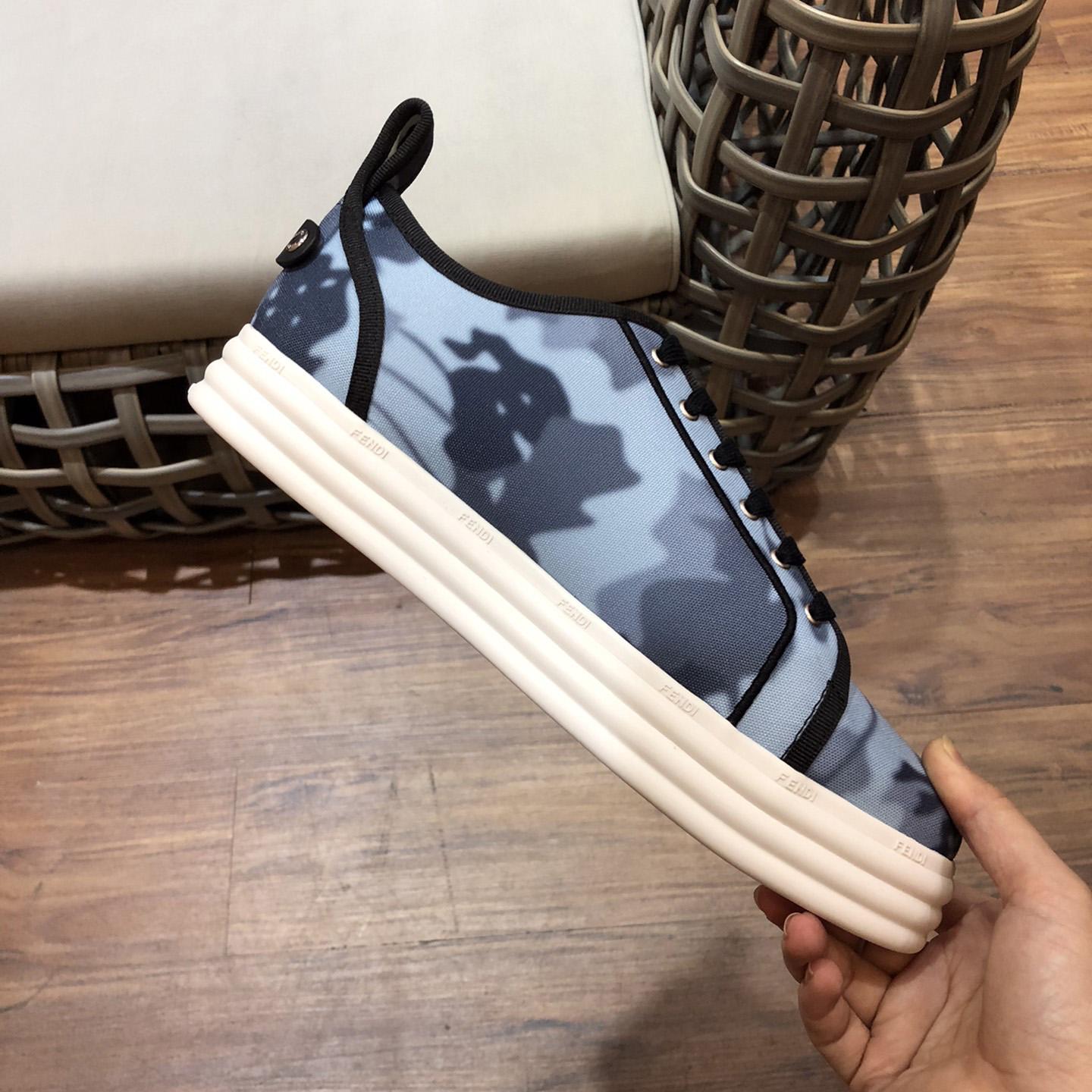 Fendi Rise Canvas Sneaker - DopestKickz