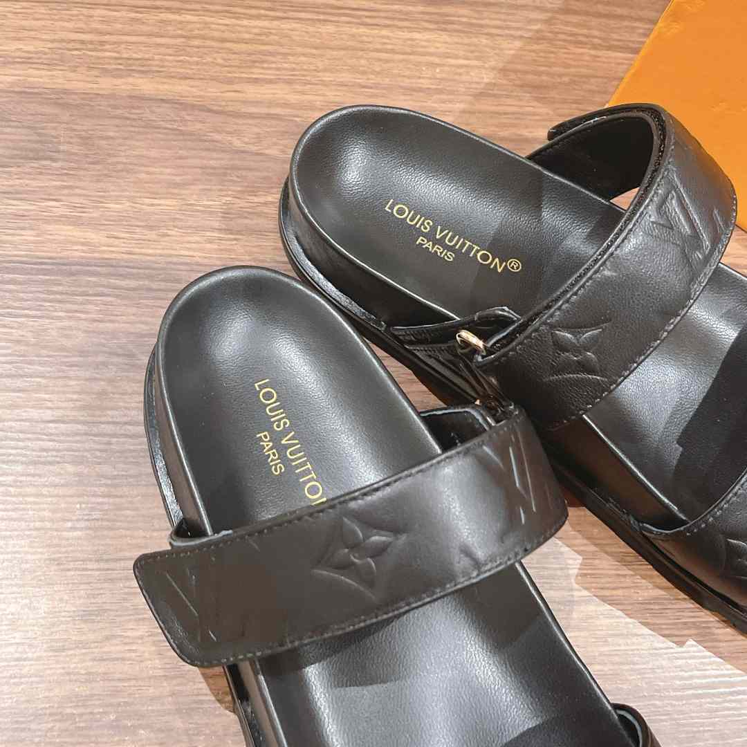 Louis Vuitton Bom Dia Flat Comfort Mule   1ABVN5 - DopestKickz