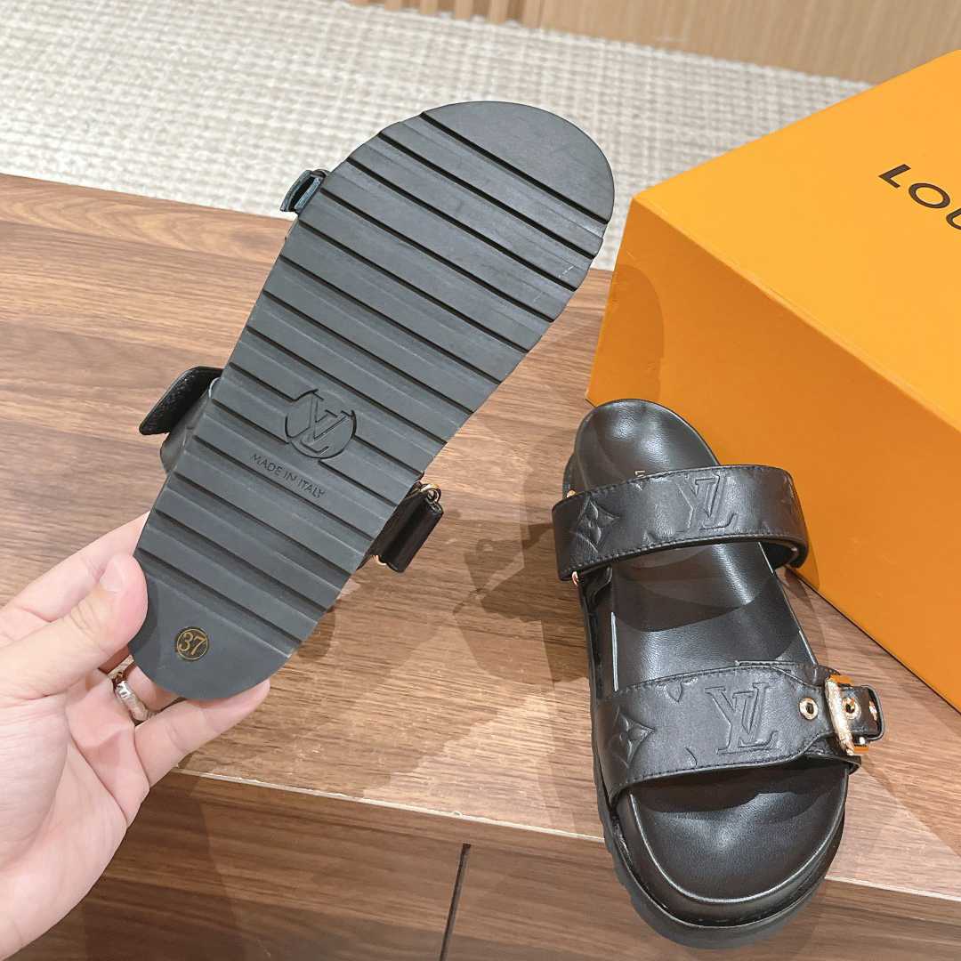 Louis Vuitton Bom Dia Flat Comfort Mule   1ABVN5 - DopestKickz