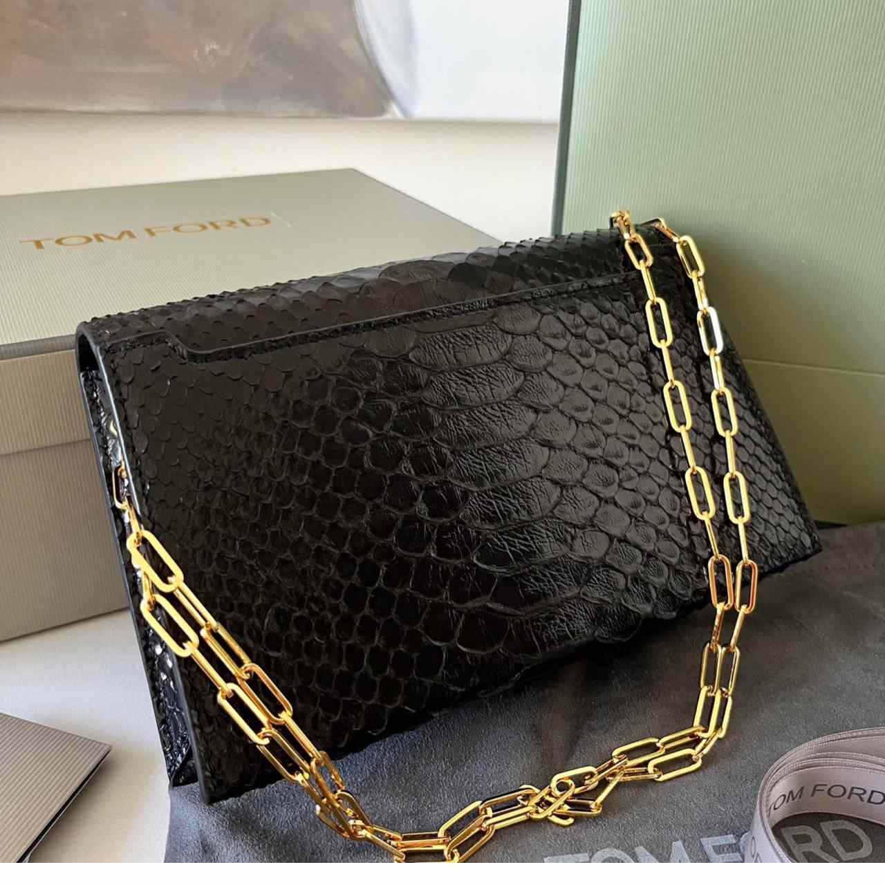 Tom Ford Leather TF Bag (21-13-6cm) - DopestKickz