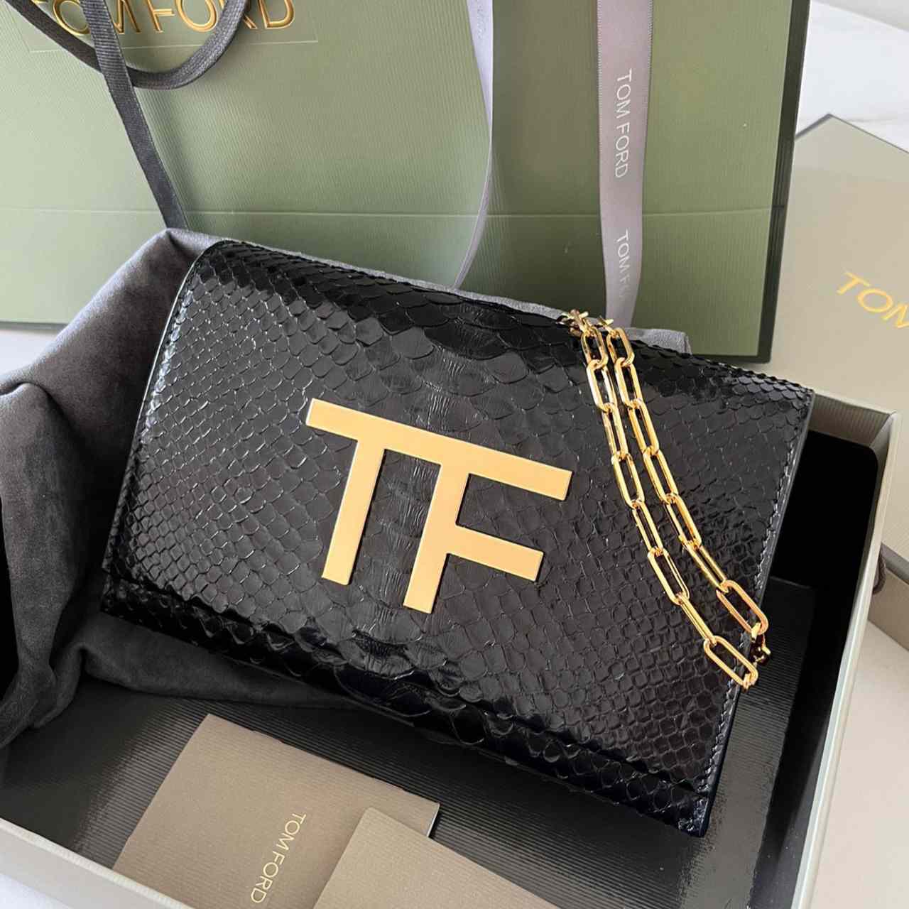 Tom Ford Leather TF Bag (21-13-6cm) - DopestKickz