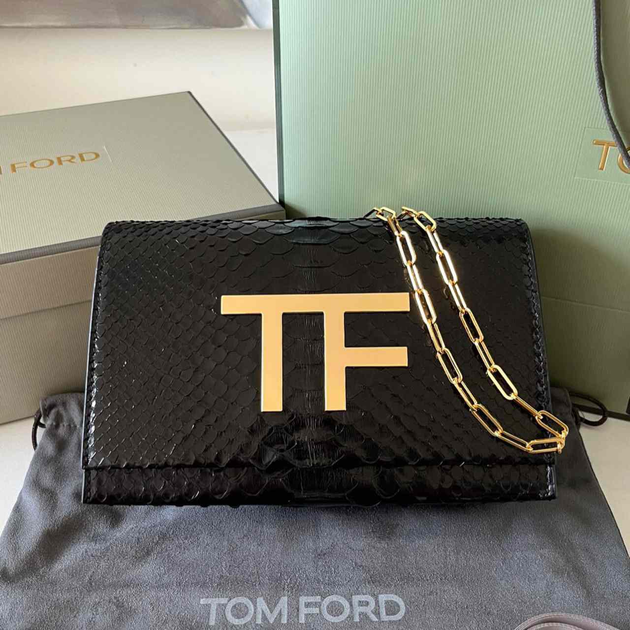 Tom Ford Leather TF Bag (21-13-6cm) - DopestKickz
