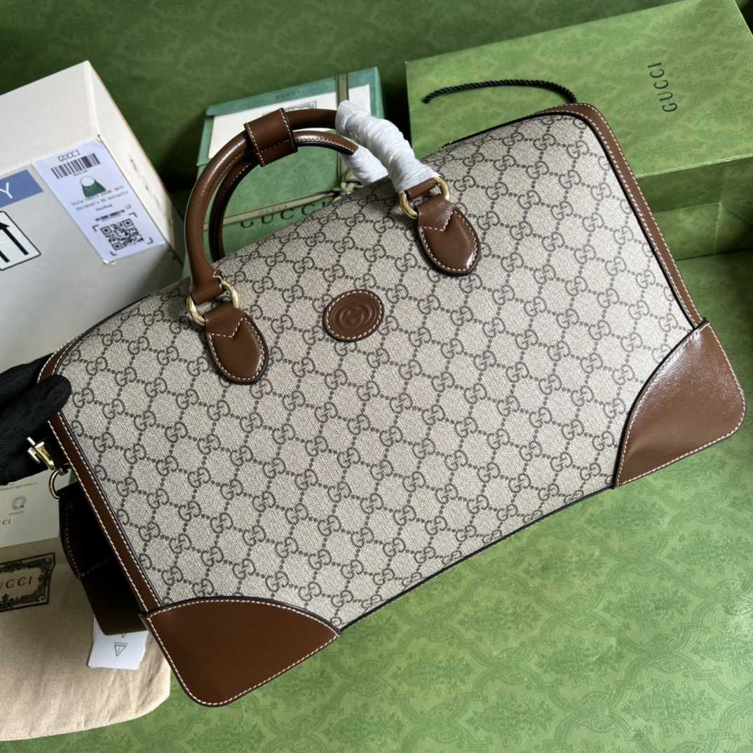 Gucci Duffle Bag With Interlocking G(42-26-24cm) - DopestKickz
