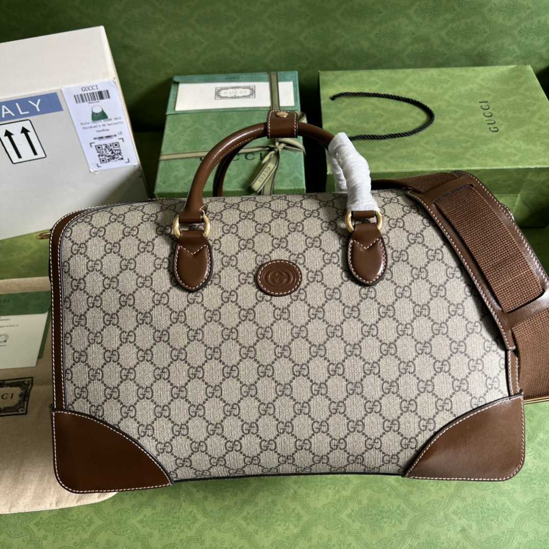Gucci Duffle Bag With Interlocking G(42-26-24cm) - DopestKickz