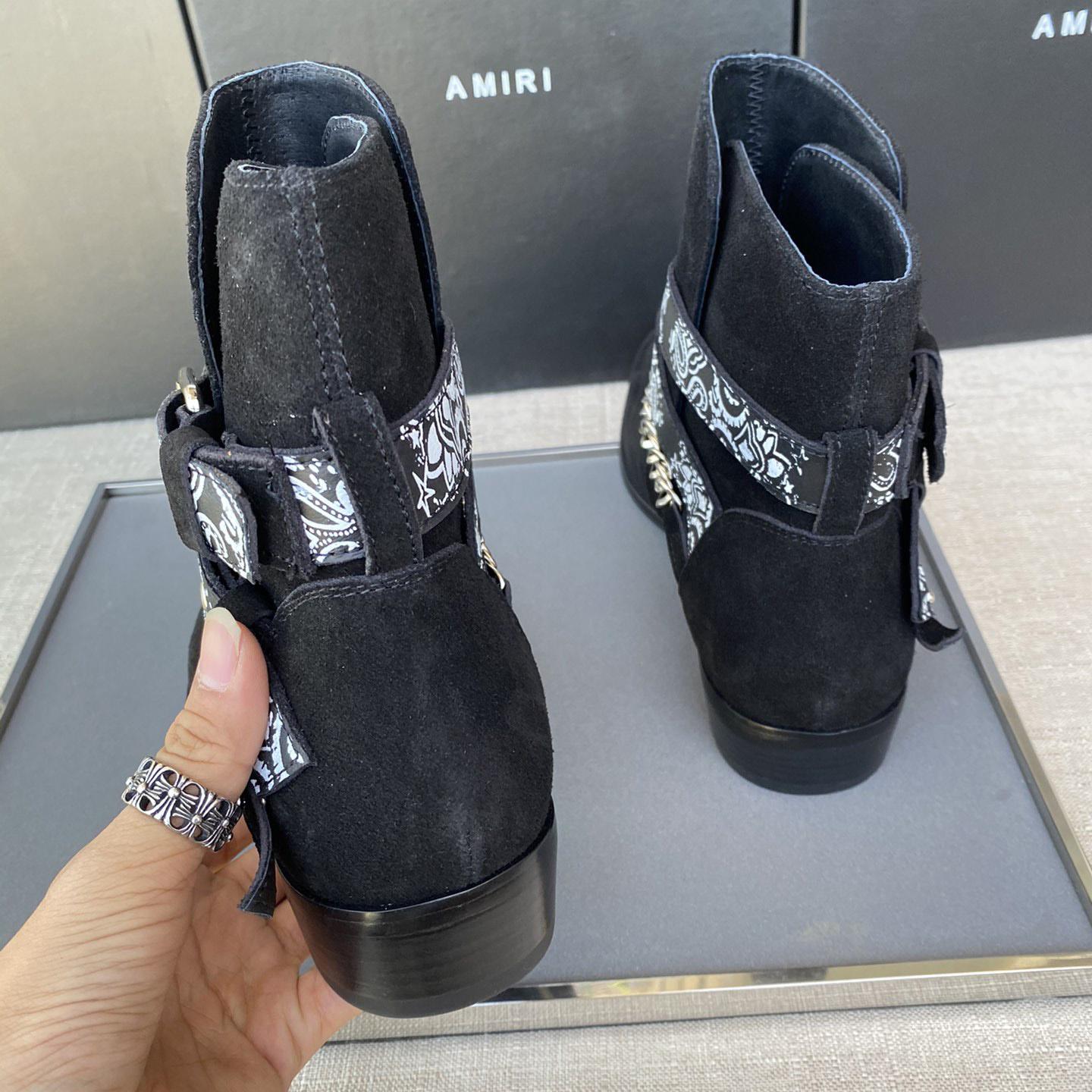 Amiri Buckle-detail 40mm Suede Boots - DopestKickz